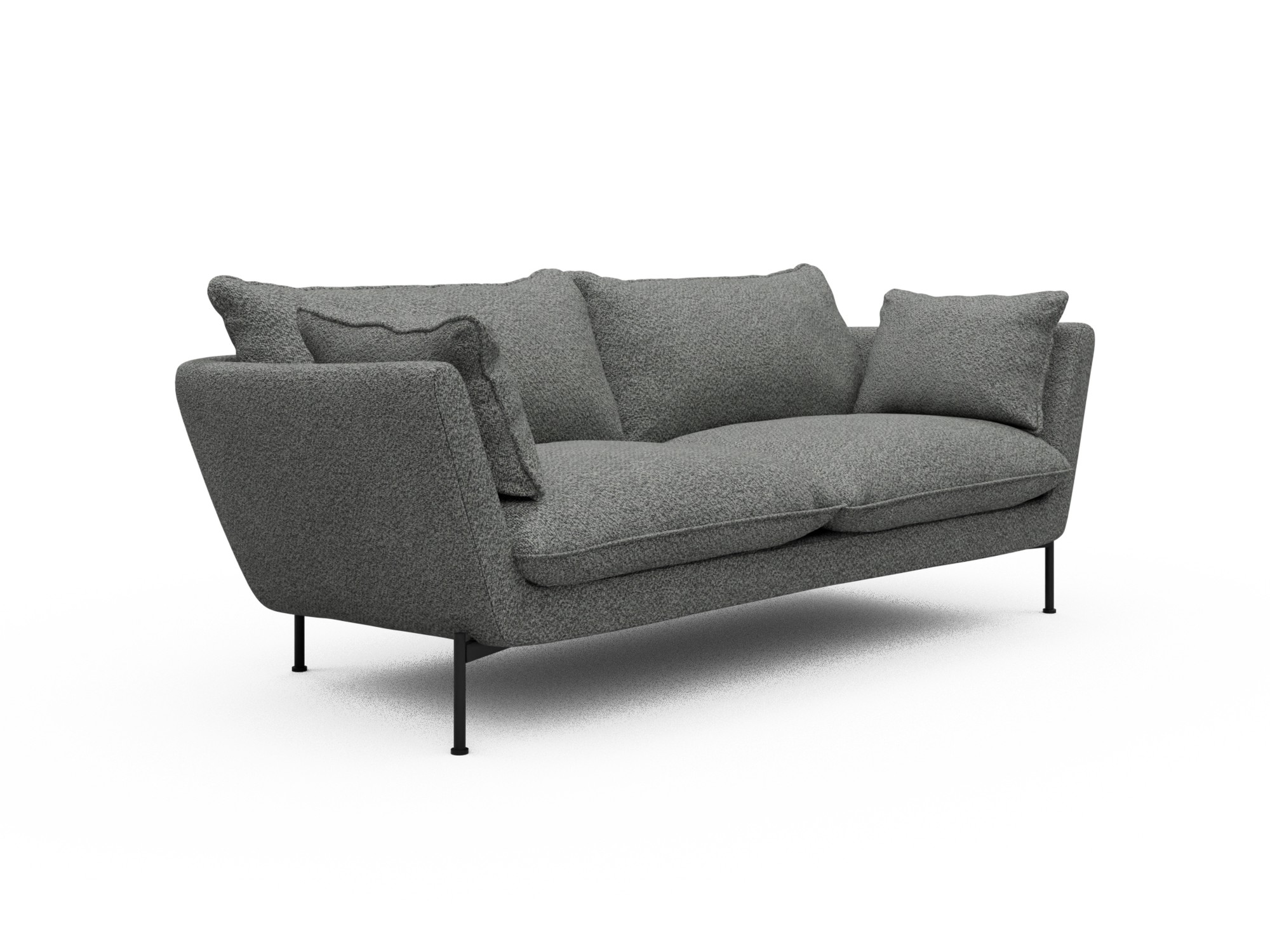 Skandi Home Sofa Anton Soft 2-Sitzer Vanora-Warm-Grey moebelfaktor