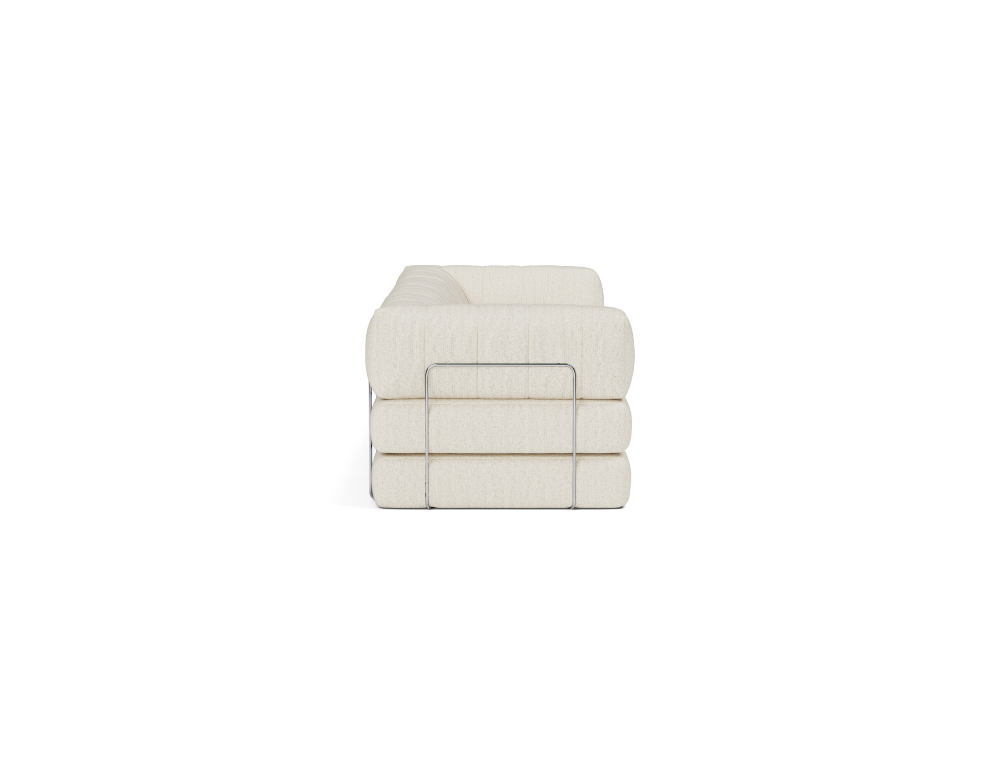 Schlafsofa CozyPad Grand mit Armlehnen Boucle Skandi 531-Off-White