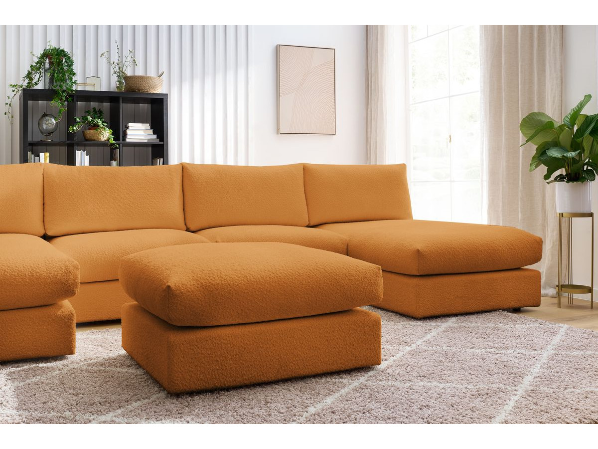 Bobochic Paris Wohnlandschaft Bouclé-Stoff Gelb