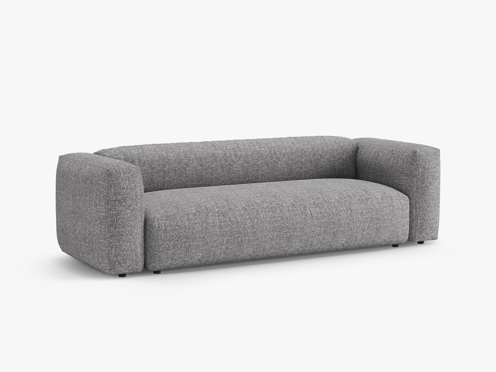 Micadoni Martina Schlafsofa 3-Sitzer Boucle Monet Graphit