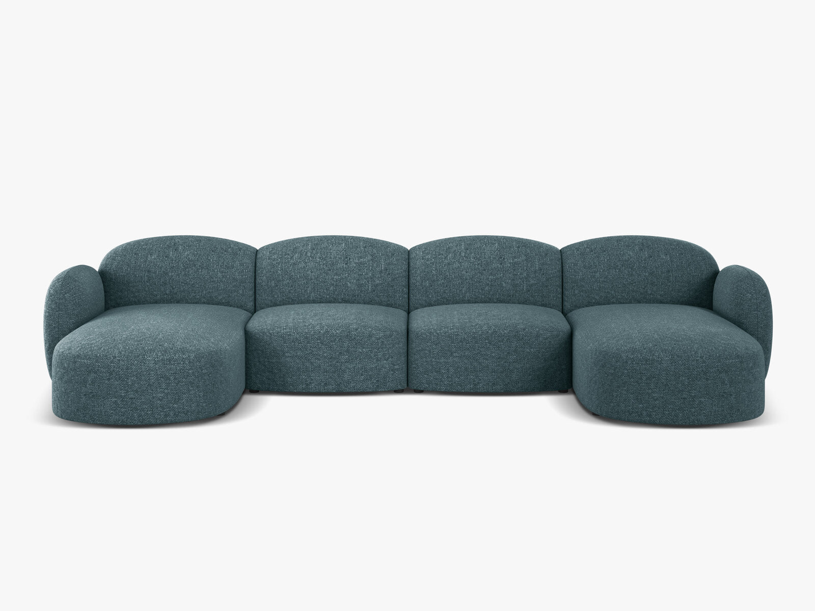 Micadoni Panorama Sofa Blair 6-Sitzer Chenille Eden Hellblau