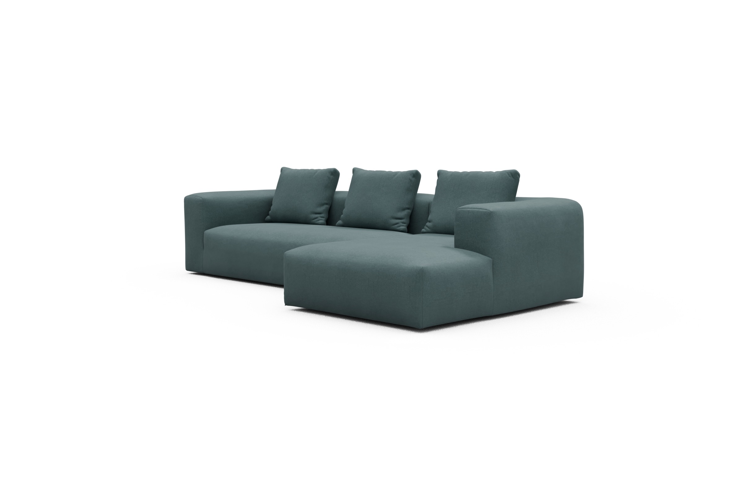 Ecksofa Fred Chaiselongue rechts mit 2,5-Sitzer Satya-Niagara