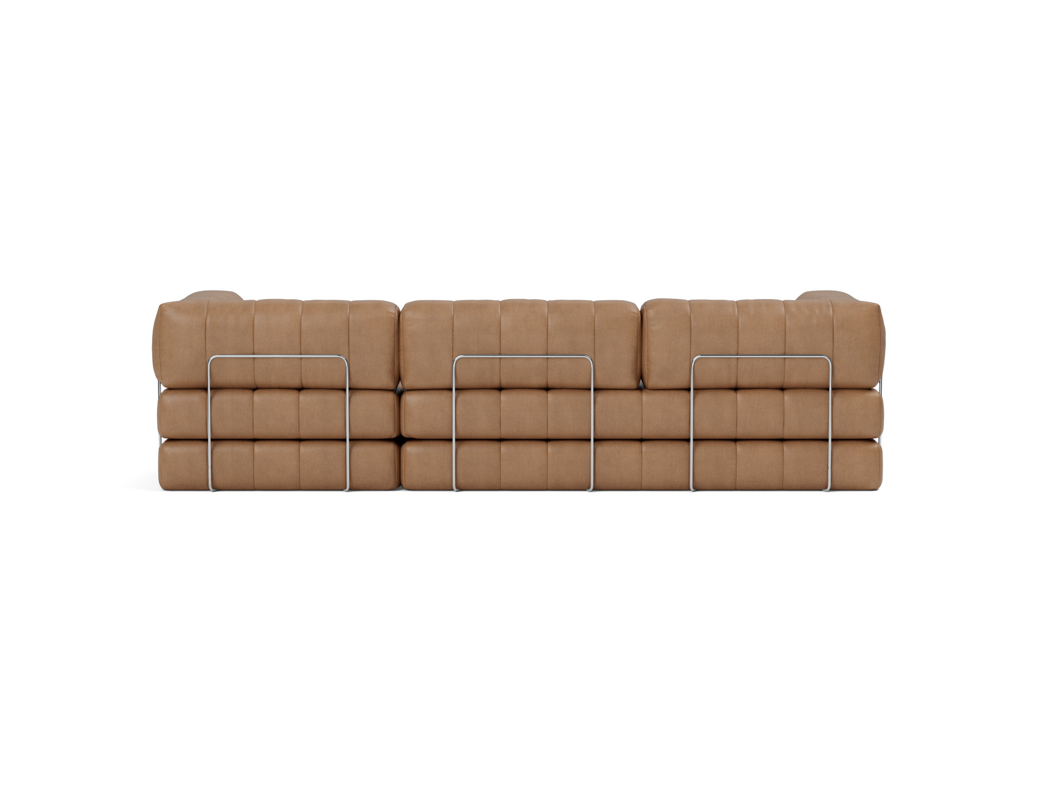 Schlafsofa CozyPad Grand mit Armlehnen Lederoptik Faunal 551-Brown
