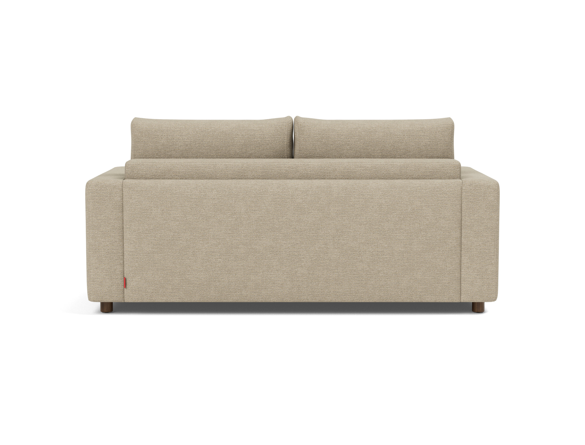 Schlafsofa Neah mit Standard-Armlehnen 160 Strukturierter Stoff Taura 356-Sand
