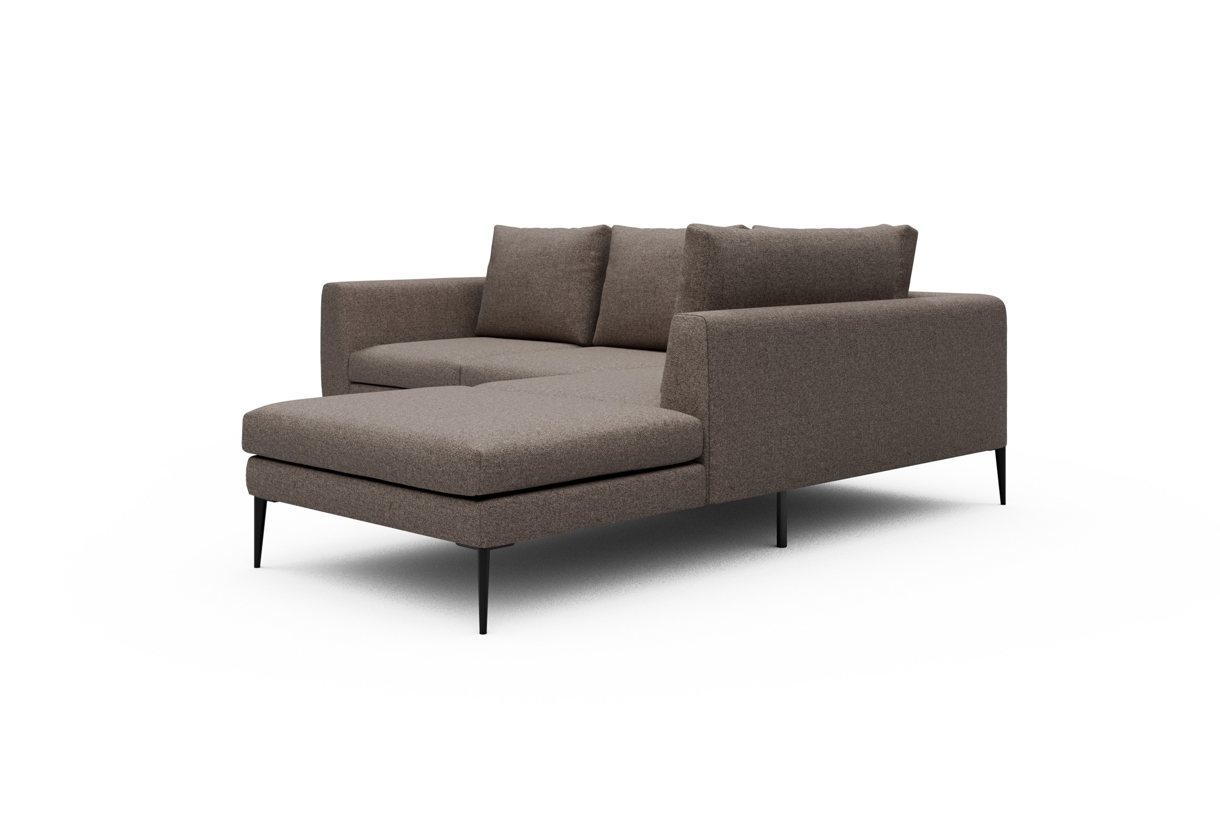 Ecksofa Paul Relax-Ecke rechts mit 2-Sitzer Sama-Stone