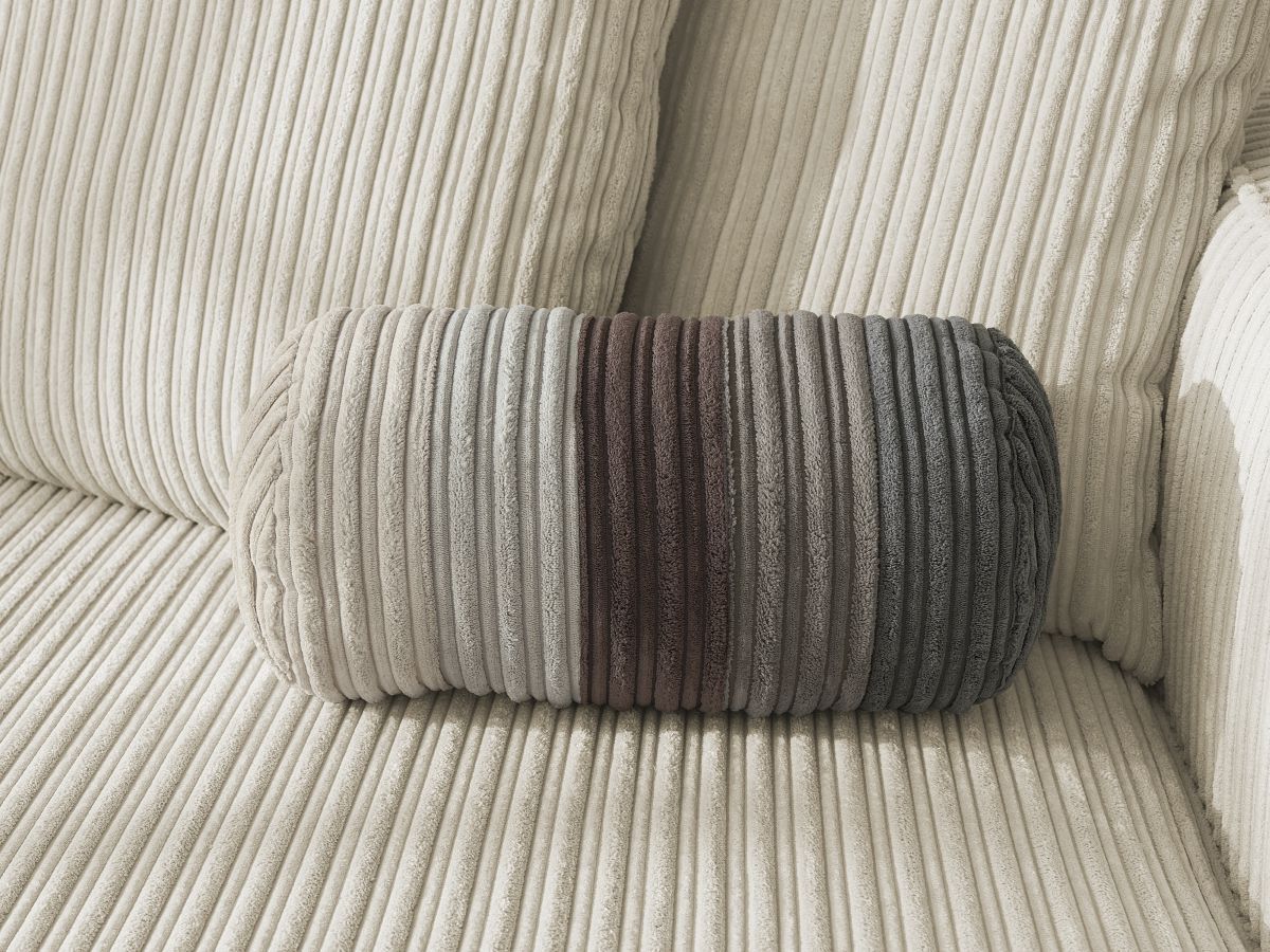 Bobochic Nina Ecksofa Cordsamt Beige Ecke links