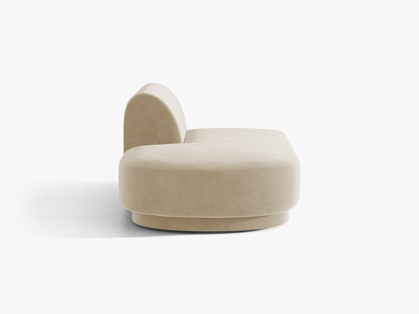 Micadoni 2-Sitzer Sitzmodul offen Miley Samt Venus Beige Links