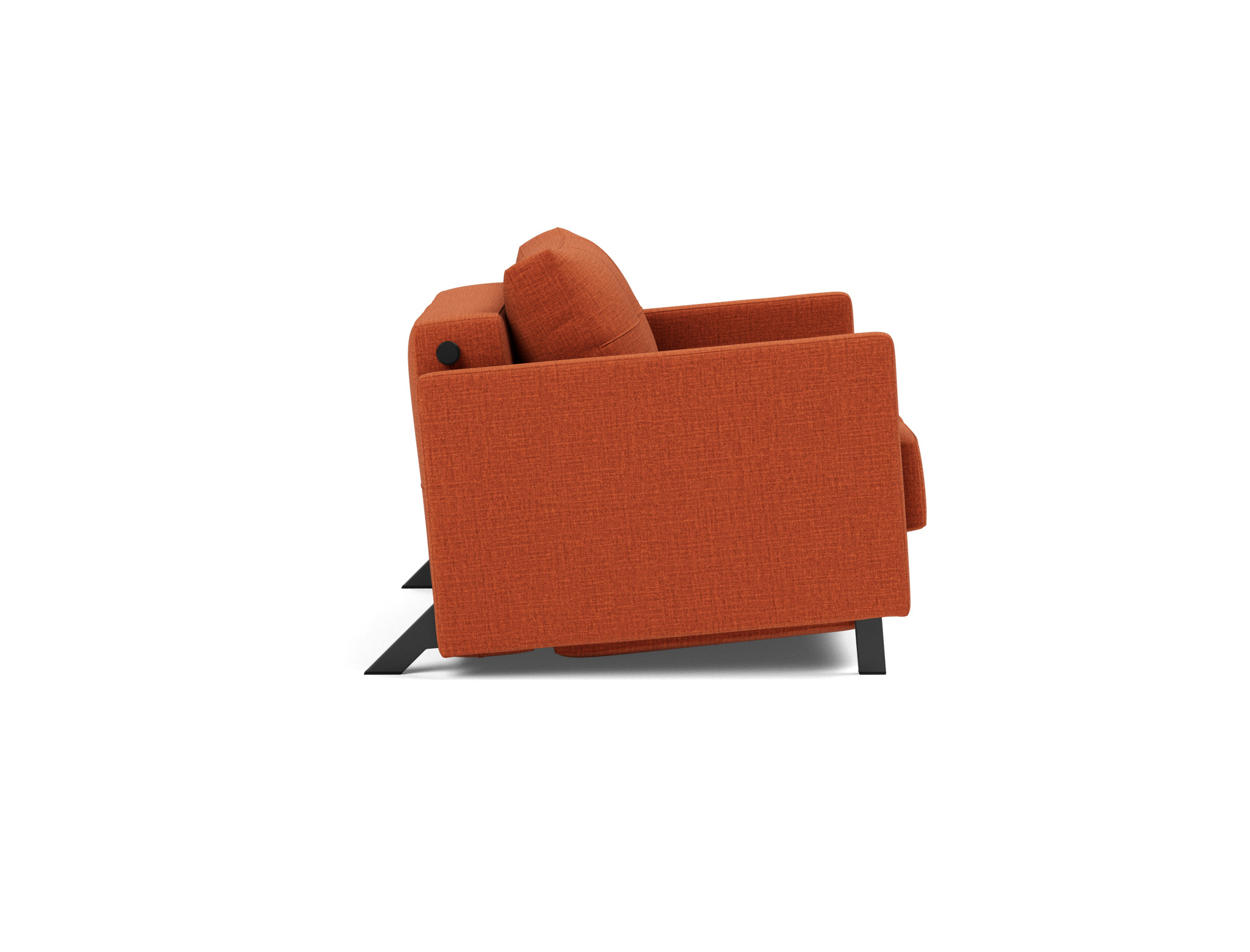 Schlafsessel Cubed 90 mit Armlehnen Chenille Esina 412-Rust-Orange
