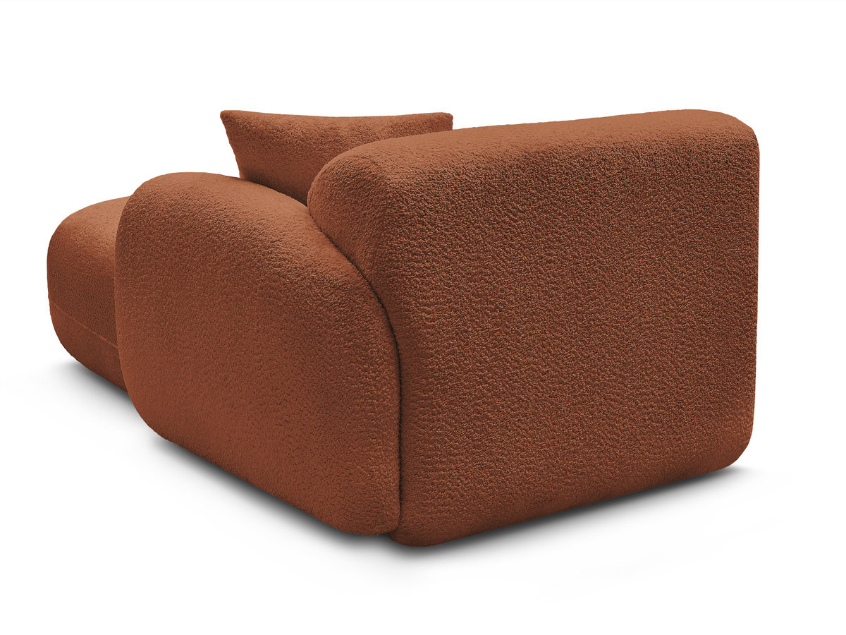 Bobochic Anda Méridienne-Modul Chenille Orange Ecke rechts