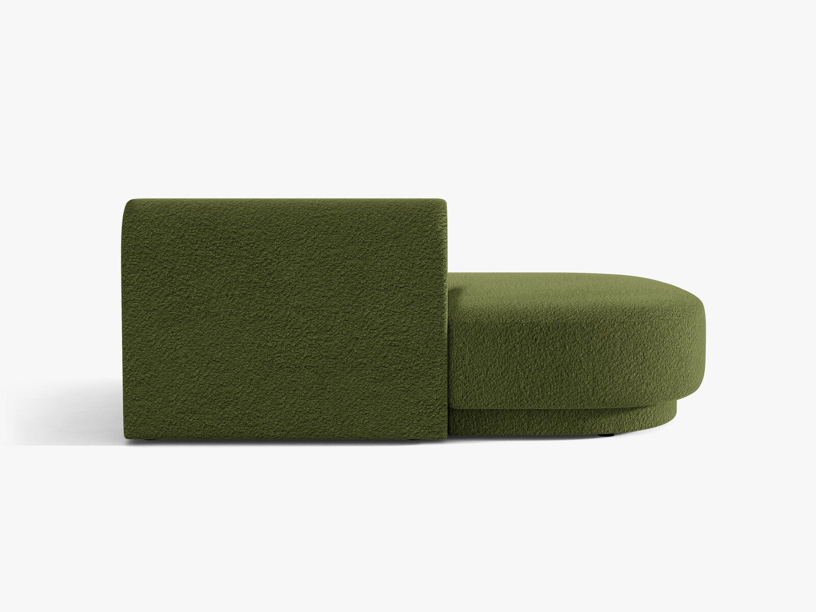Micadoni 2-Sitzer Sitzmodul offen Miley Links Boucle Baloo Dunkel-Olivgrün