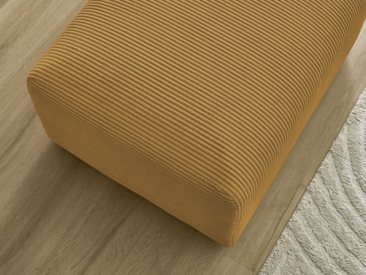 Bobochic Tina Pouf Cordsamt Gelb