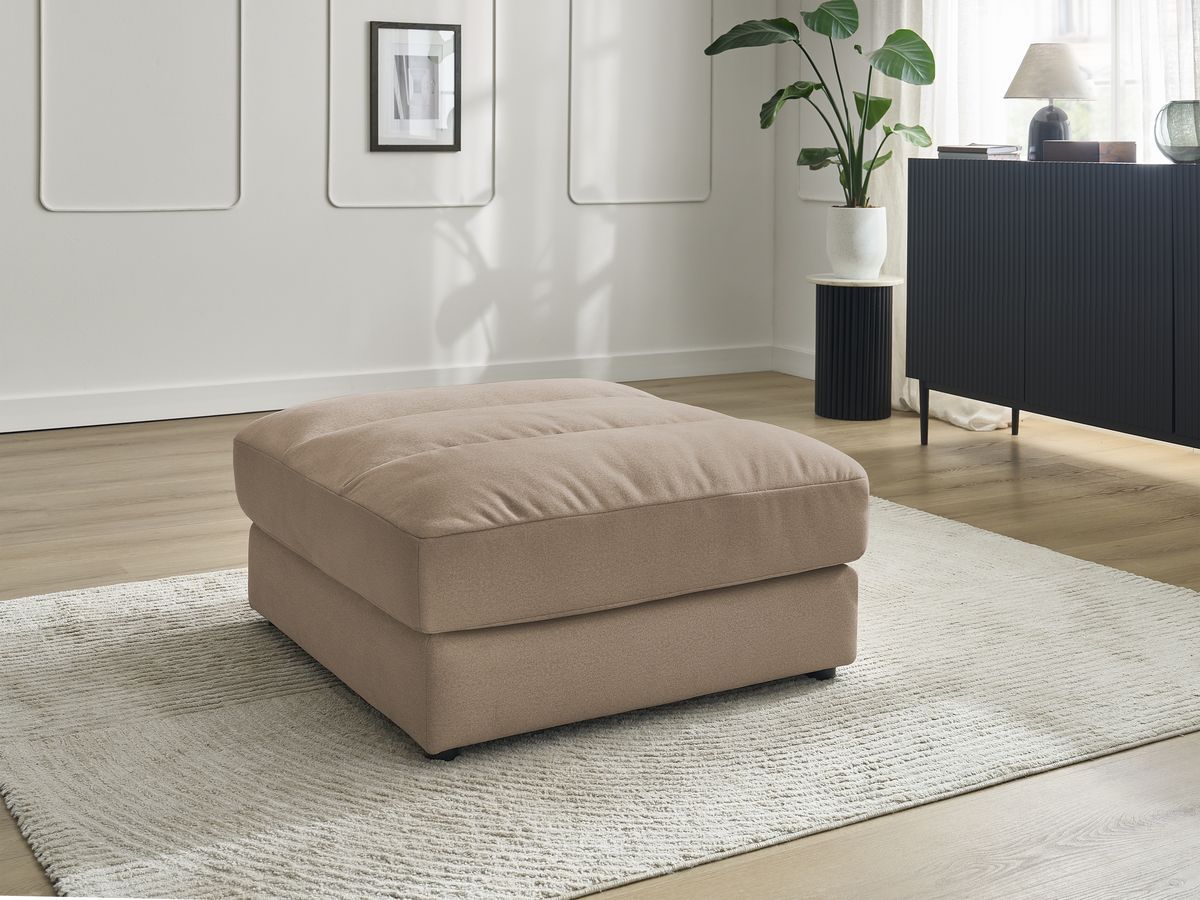 Bobochic Sierra Pouf Samt Taupe