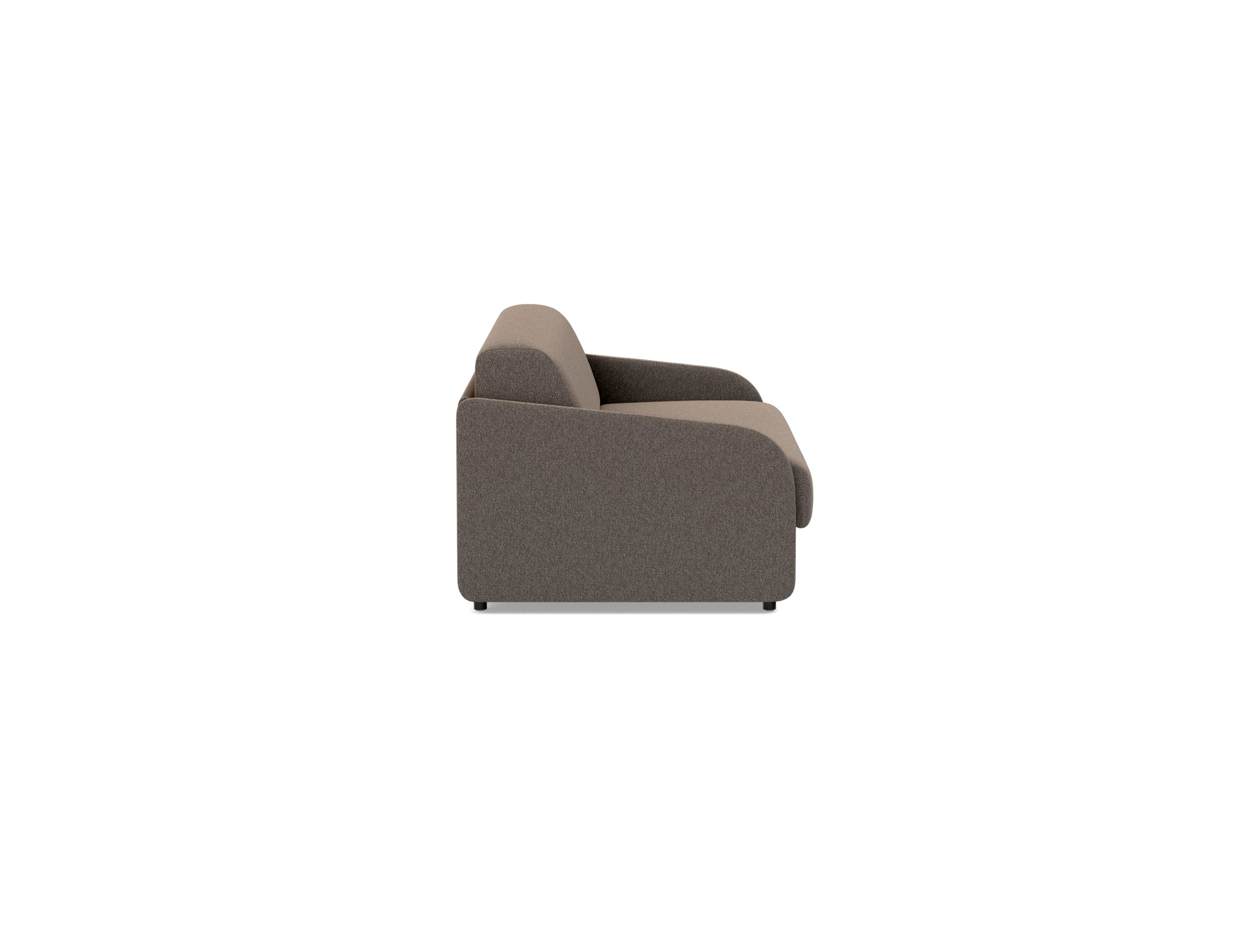 Schlafsofa Eivor mit Memory-Matratze 140 Boucle Skandi 530-Taupe