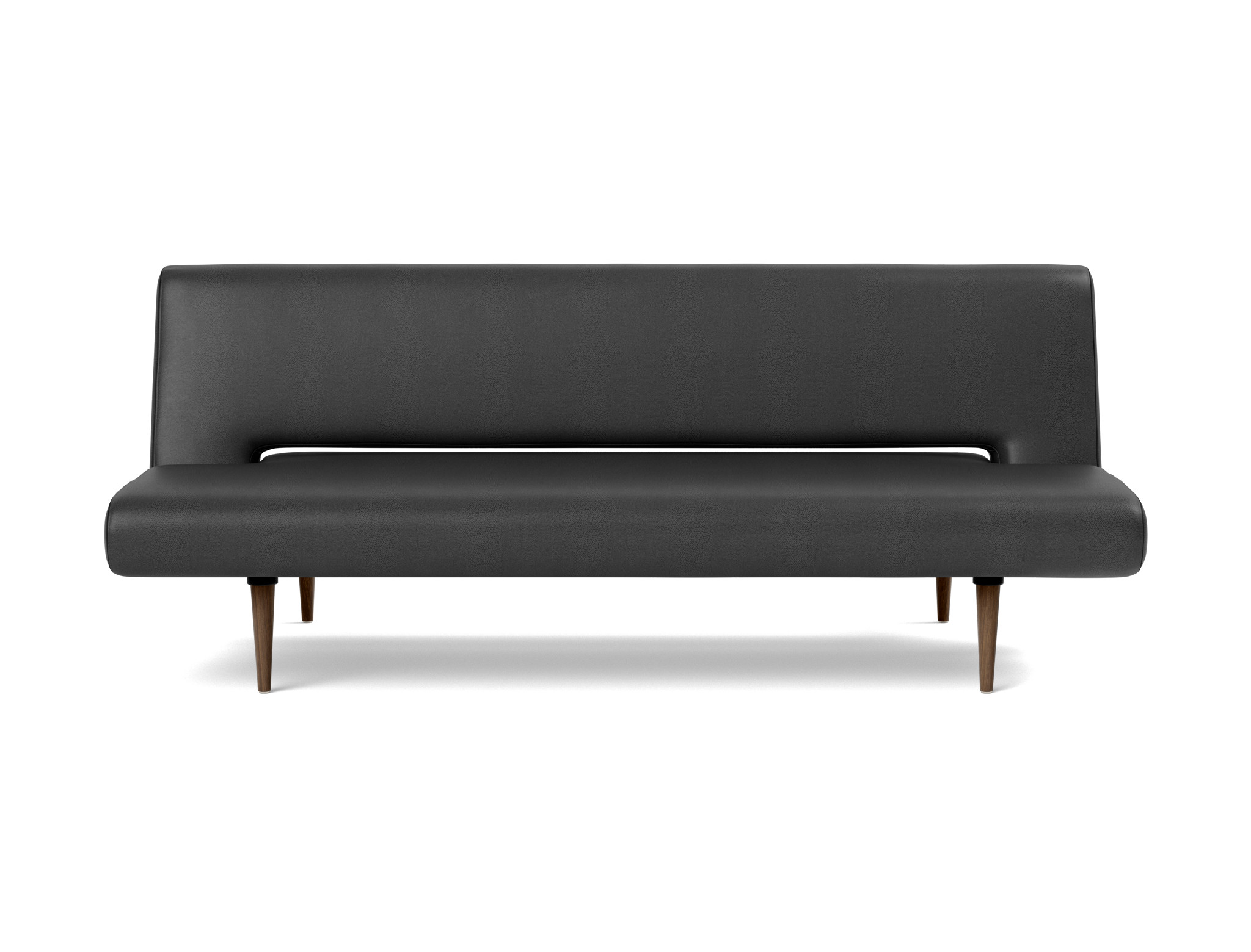 Schlafsofa Unfurl Lederoptik Faunal 550-Black