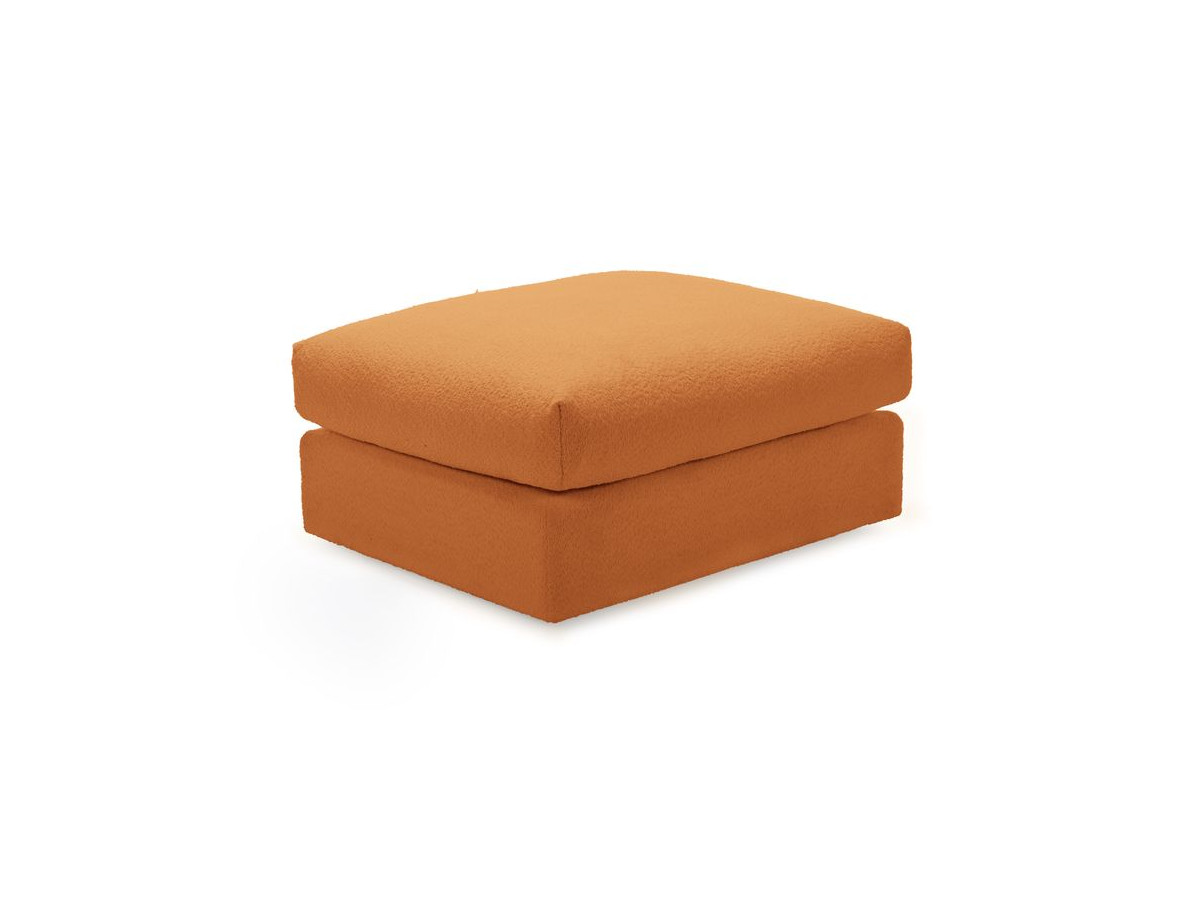 Bobochic Paris Pouf, sehr weich Bouclé-Stoff Gelb