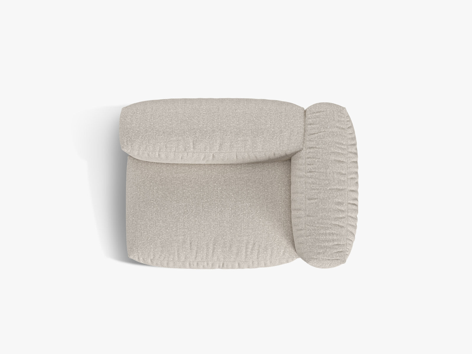 Micadoni Eckmodul Martina 1-Sitzer Rechts Boucle Monet Beige
