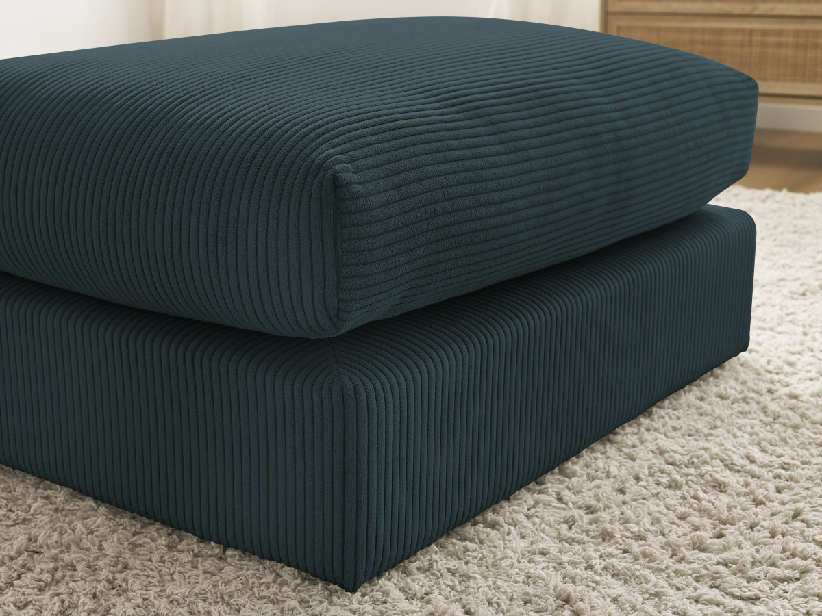 Bobochic Paris Pouf Cordsamt Dunkelblau