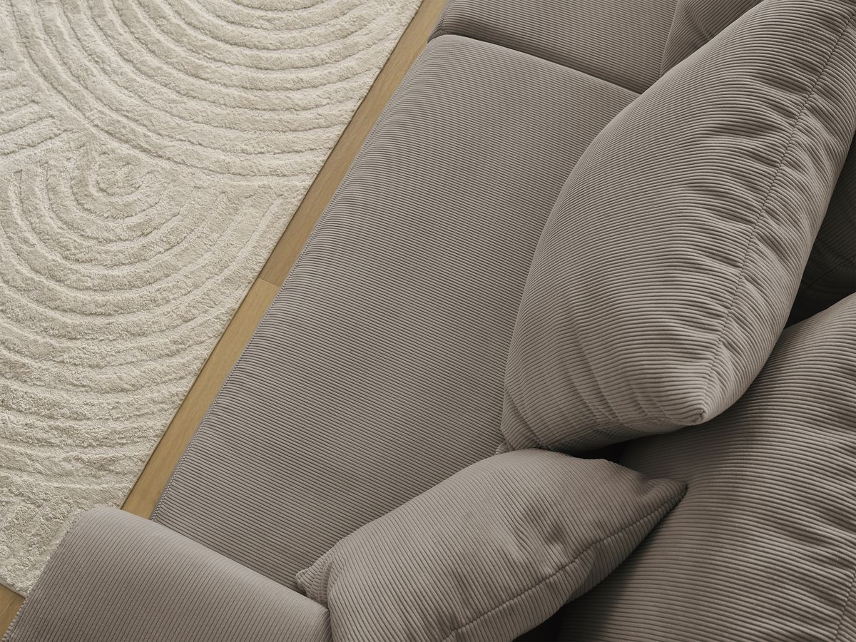 Bobochic Sidonie Sofa 2-Sitzer Cordsamt Taupe