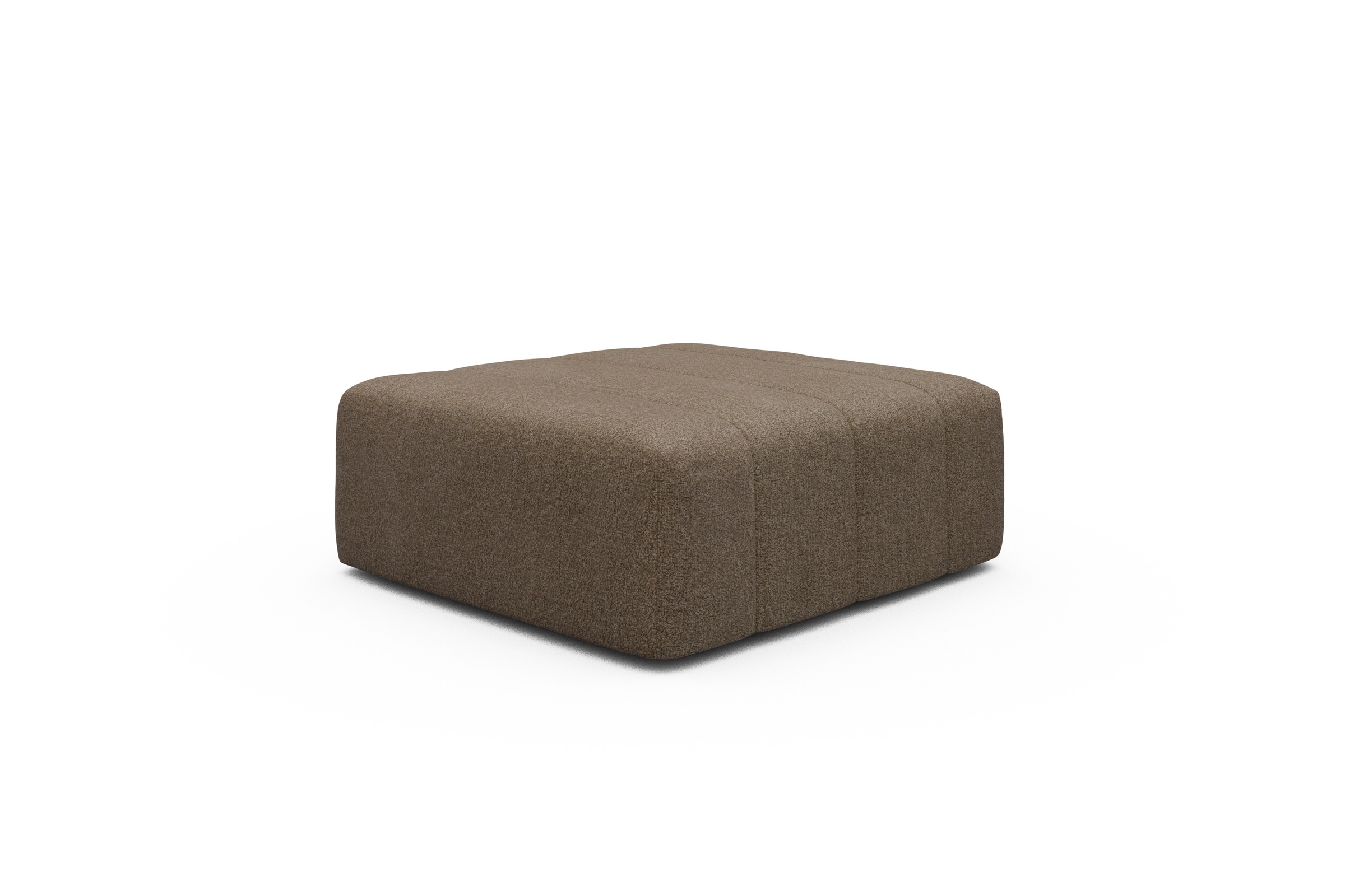 Sitzhocker Hugo Ottomane Aivi-Khaki-Brown