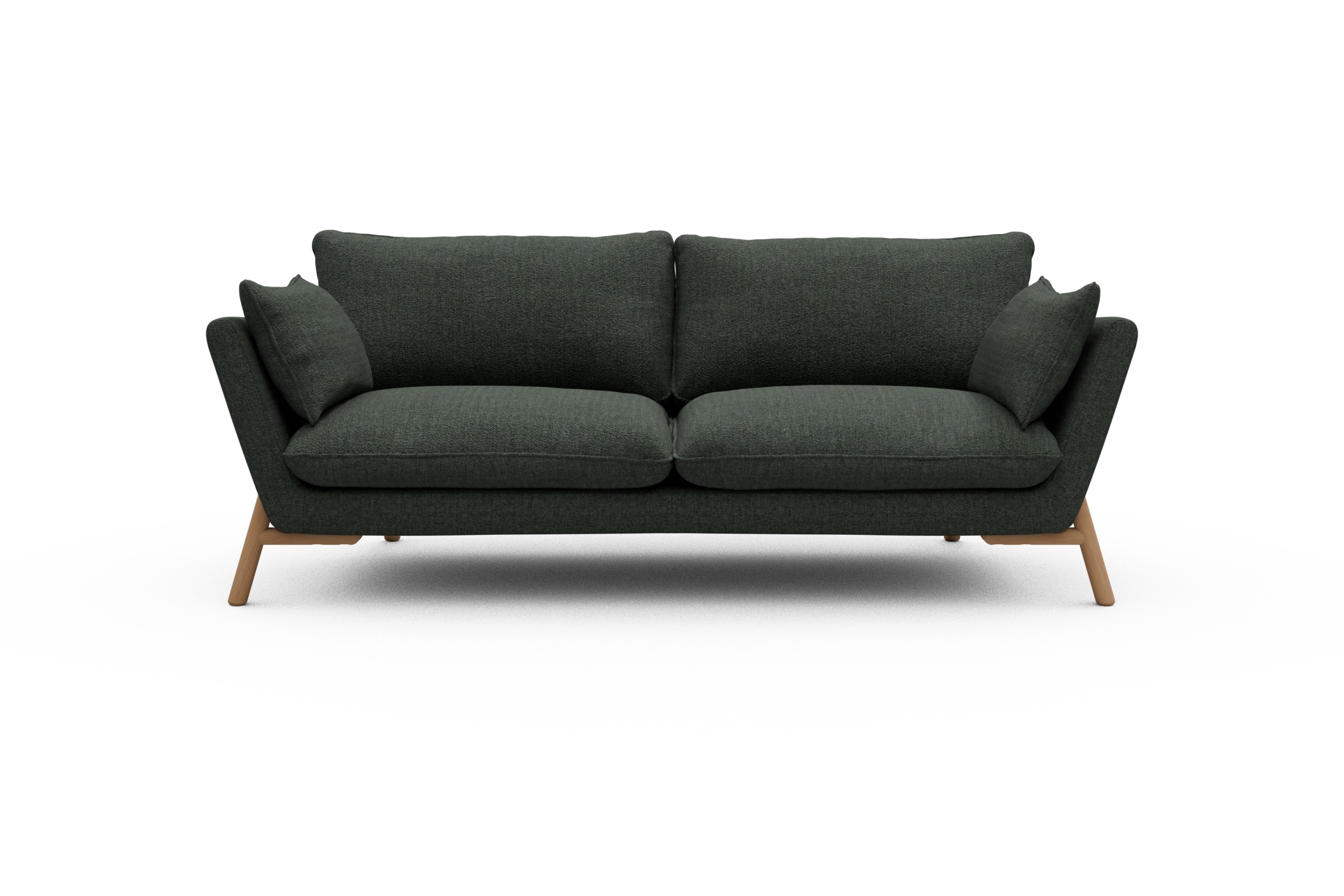 Skandi Home Sofa Emil 3-Sitzer Beinfarbe Eiche Natur Aivi-Pine-Green moebelfaktor