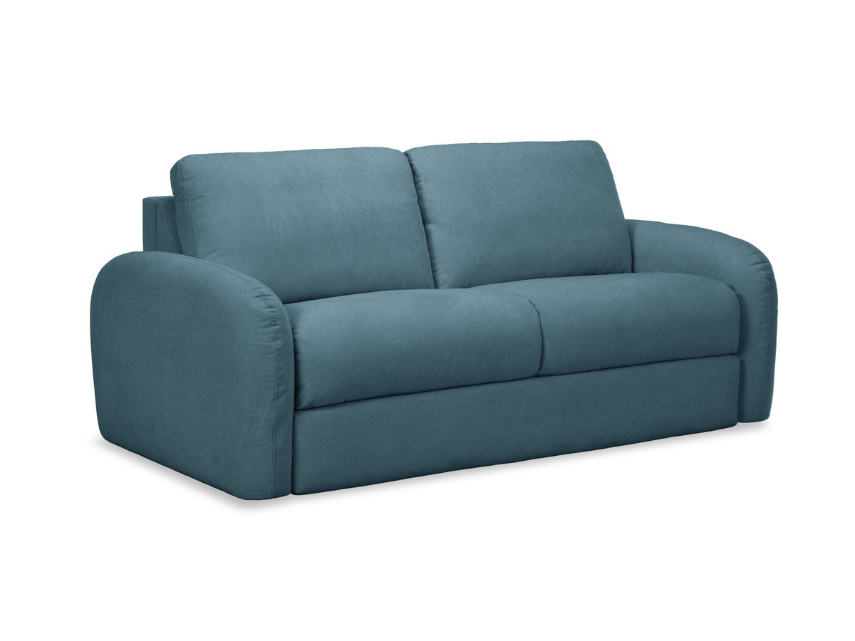 Bobochic Kenan Schlafsofa 3-Sitzer Stoff Dunkelblau, Liegefläche 160 × 196 cm