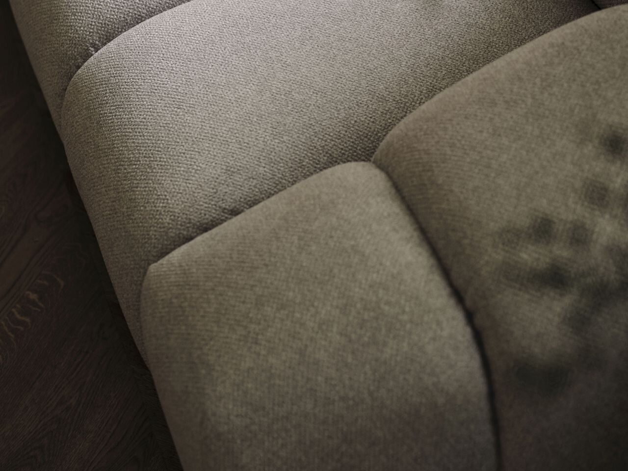 Micadoni Sofa Diana 2-Sitzer Samt Schwarz