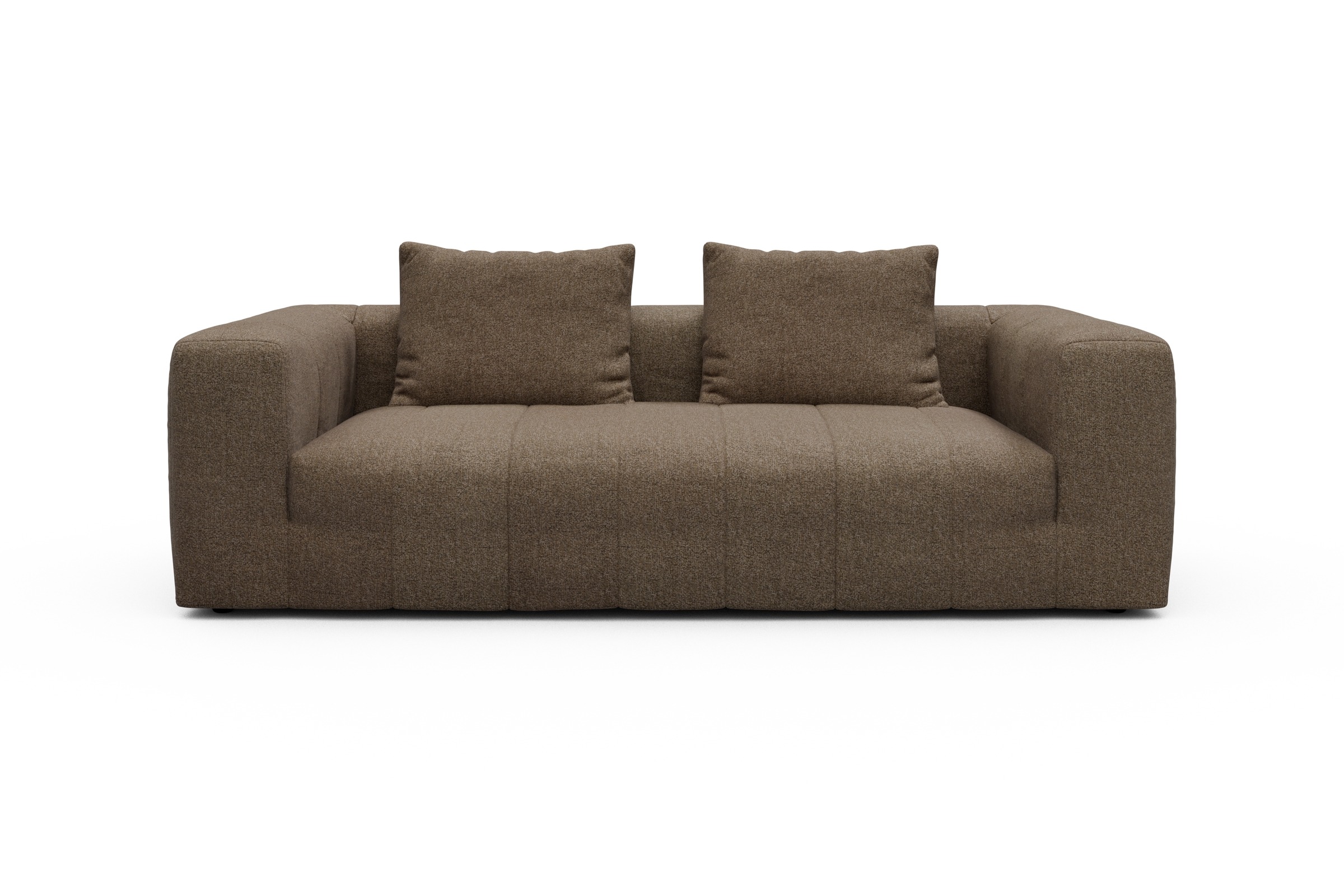 Hugo 3-Sitzer Aivi-Khaki-Brown moebelfaktor