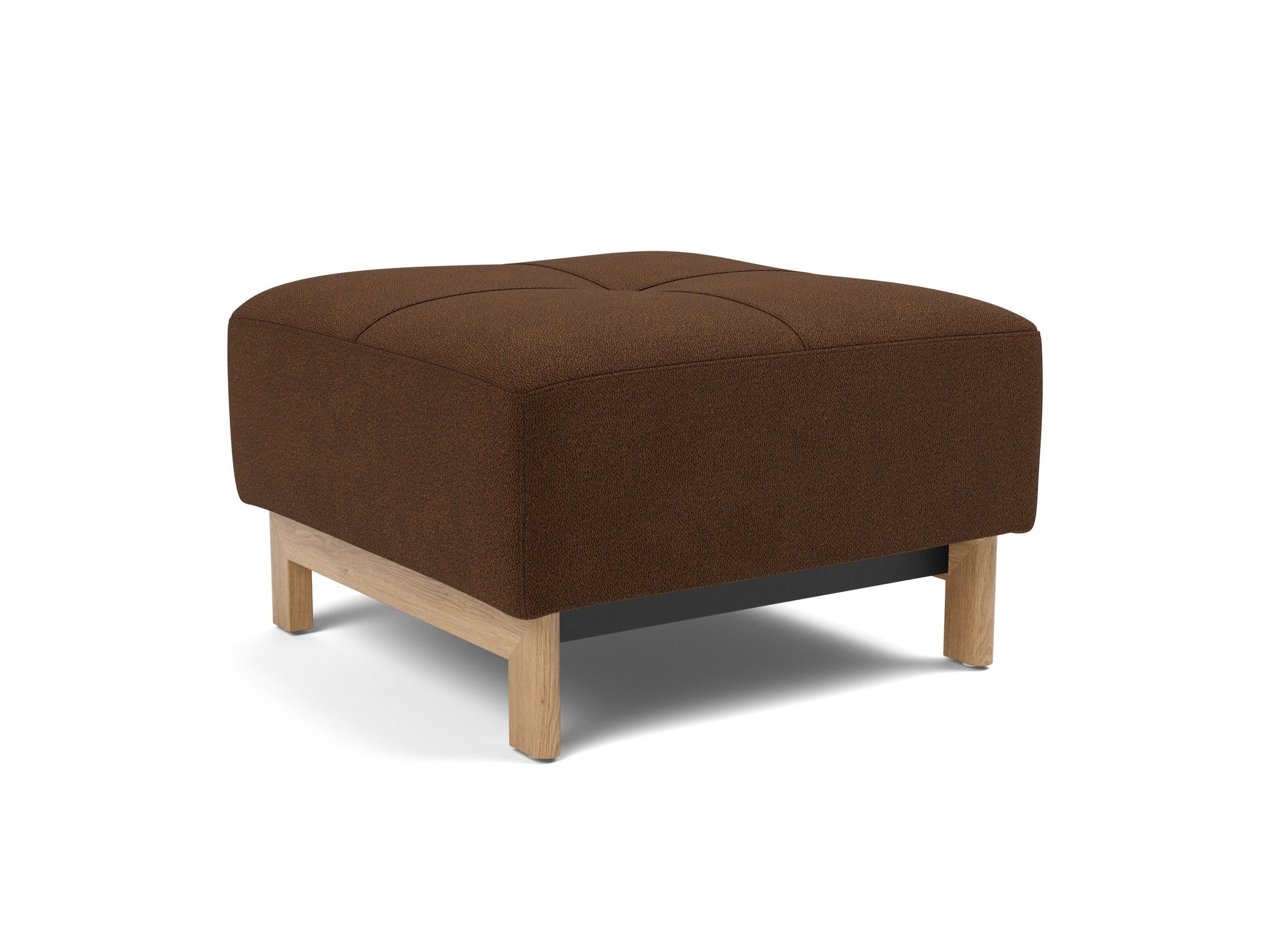 Hocker Pyxis Strukturierter Stoff Taura 359-Cappuccino