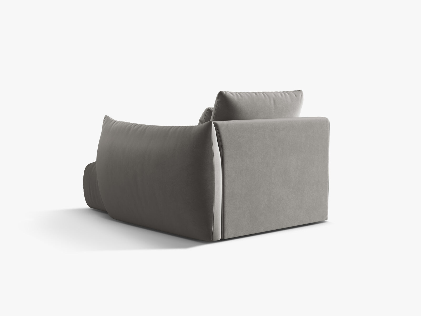 Micadoni Bloom Chaiselongue Rechts Samt Casino Grau