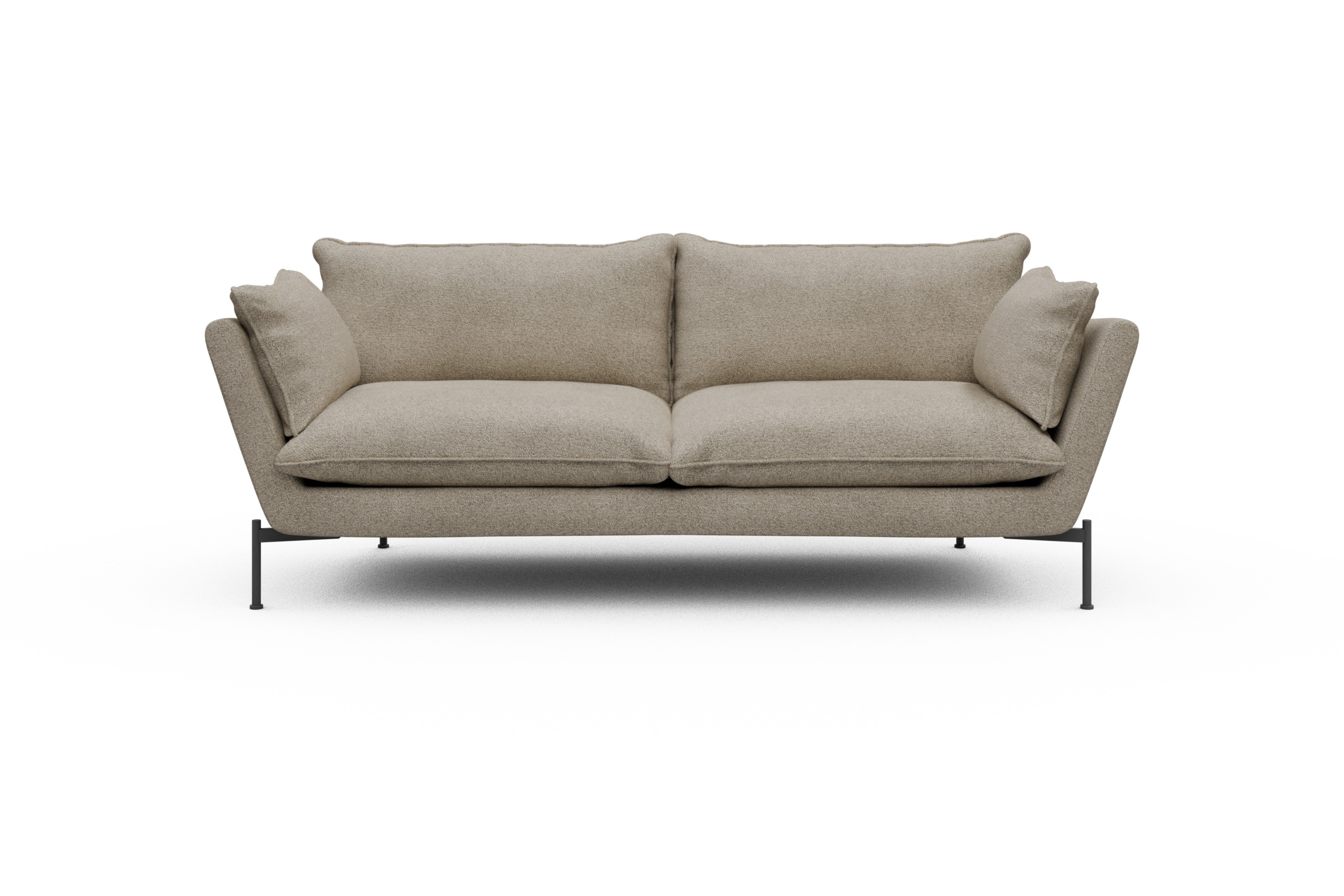 Skandi Home Sofa Anton PREMIUM 3-Sitzer Boucle-Beige moebelfaktor