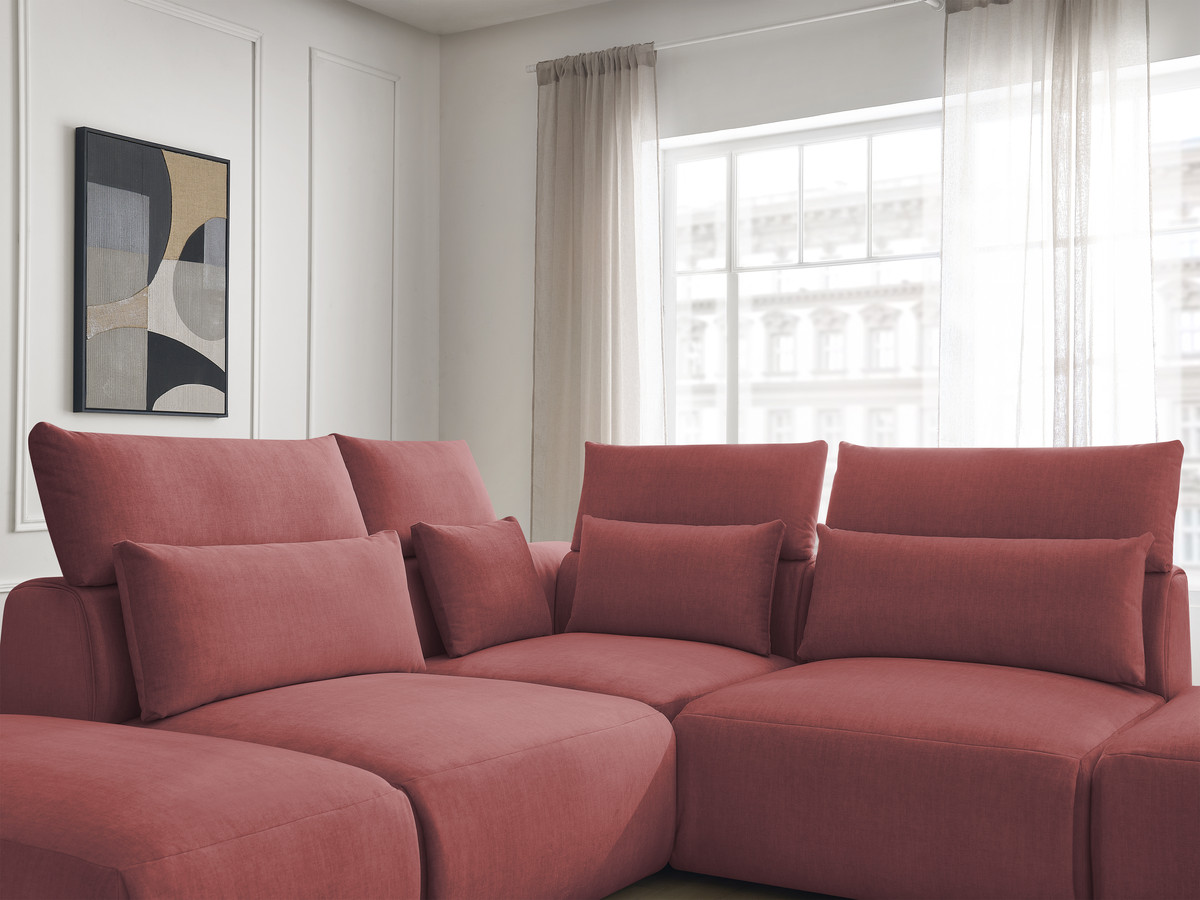 Bobochic Jana Ecksofa Samt Orange