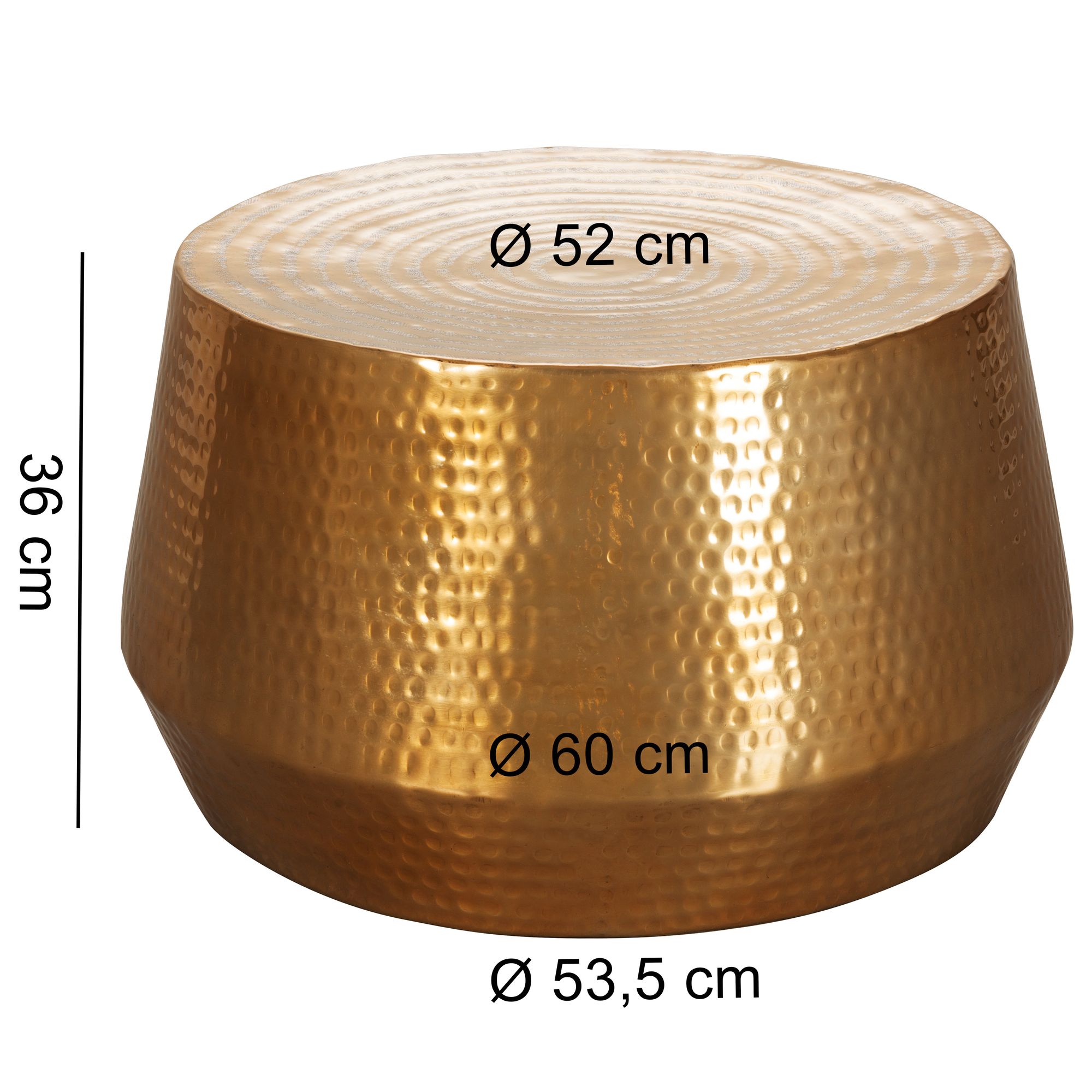 Couchtisch Agerbaek Aluminium Gold Ø 60 cm
