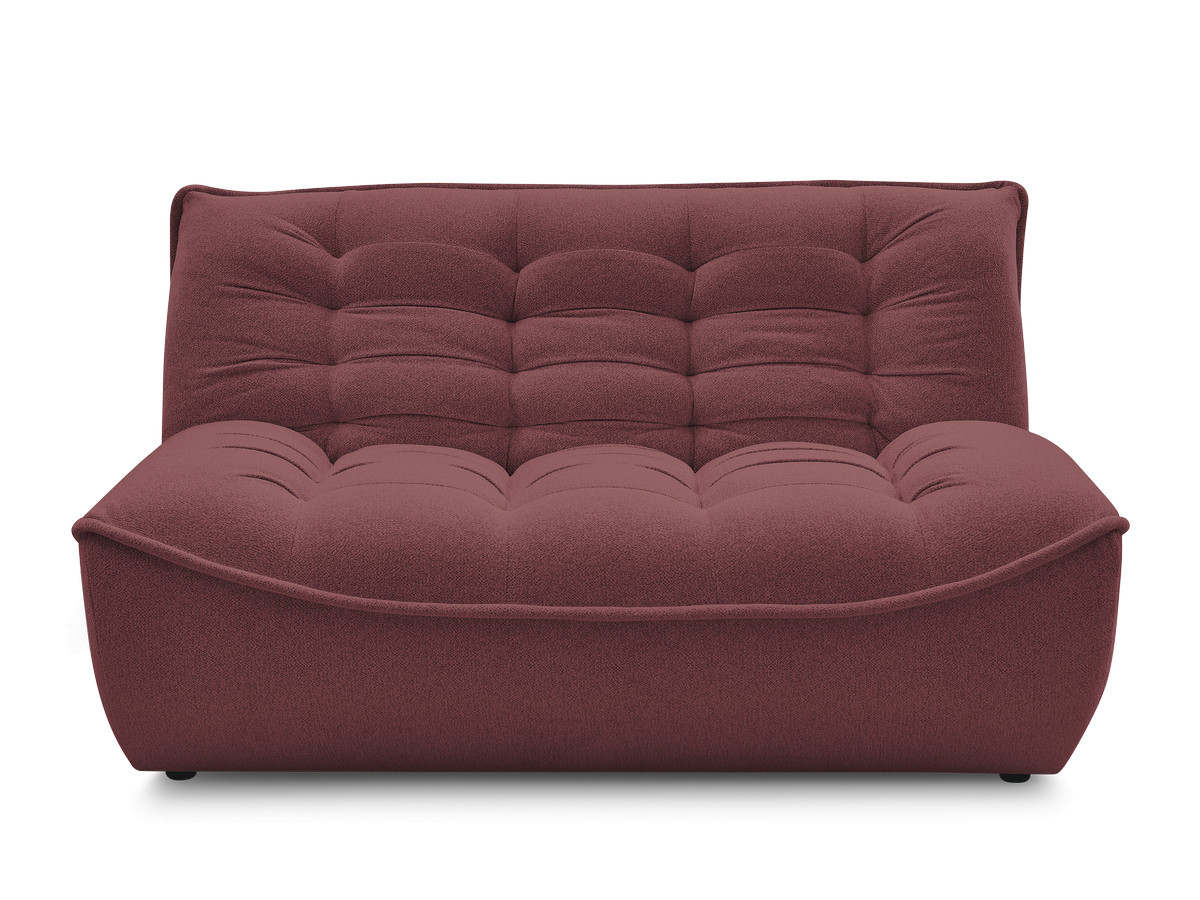 Bobochic Serena Sofamodul 2-Sitzer Melange-Stoff Rot