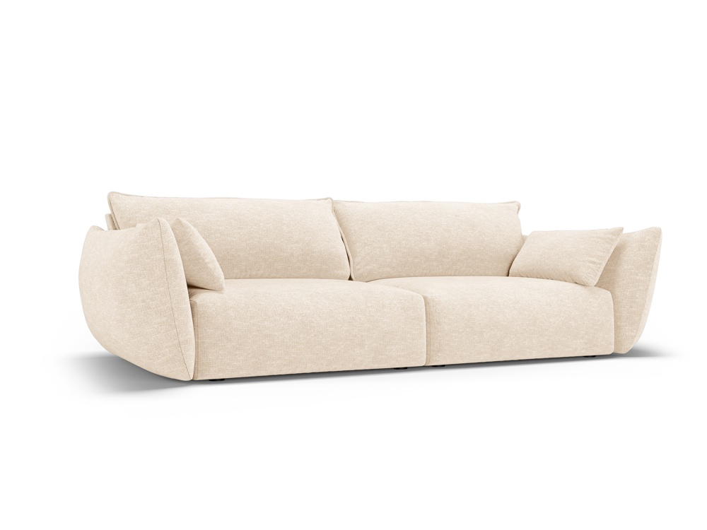 Cosmopolitan Design Sofa Matera 3-Sitzer Chenille Eden Helles Beige