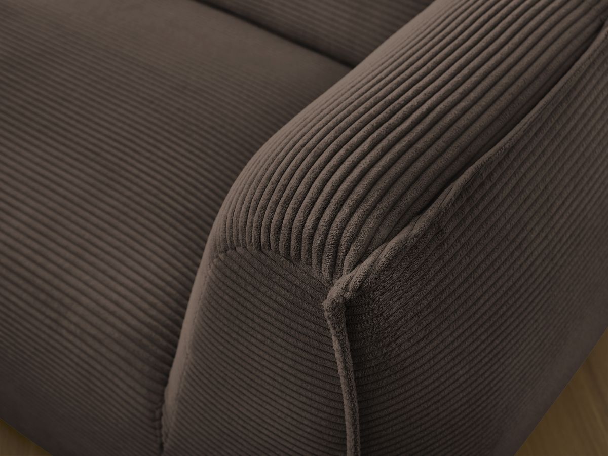 Bobochic Giorgia Sofa 3-Sitzer Cordsamt Braun
