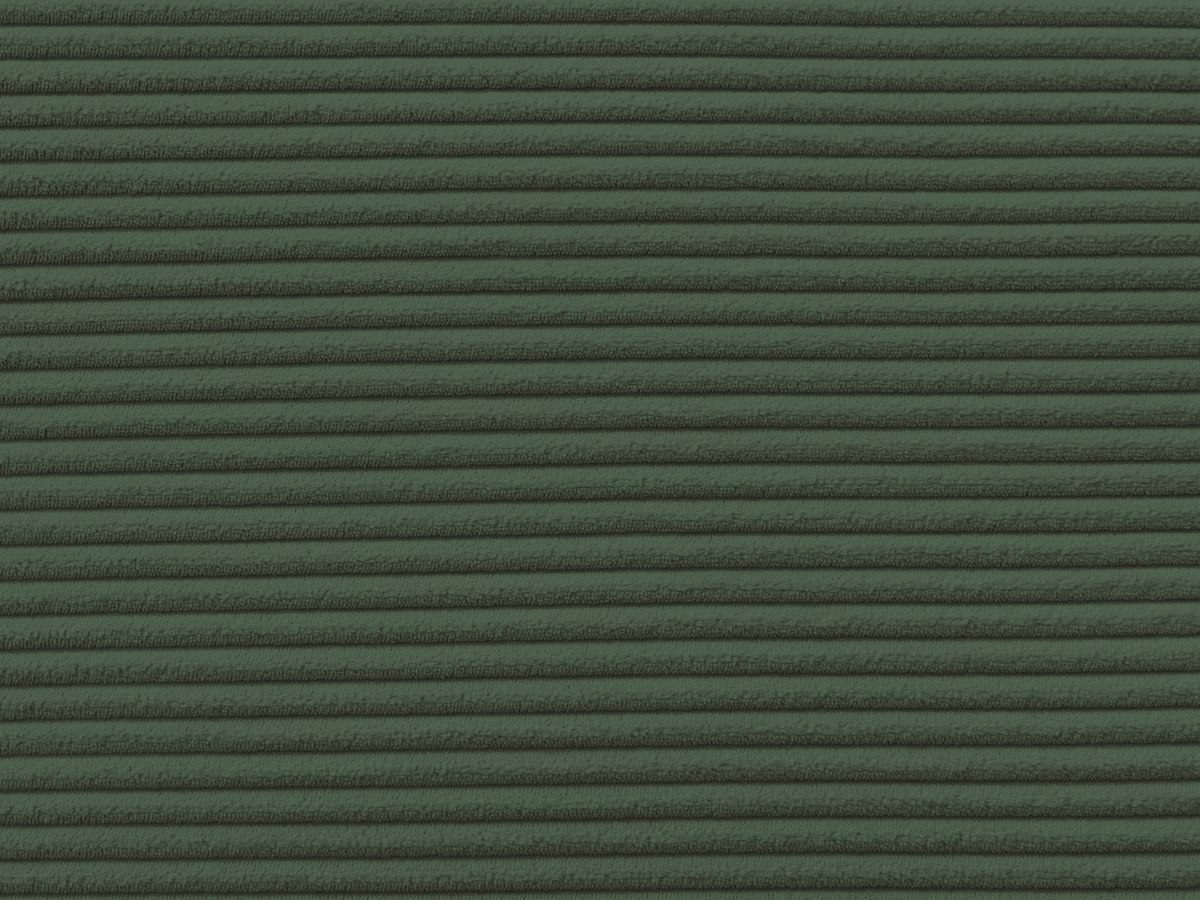 Bobochic Leopold Sofa 3-Sitzer Cordsamt Dunkelgrün Armlehne rechts