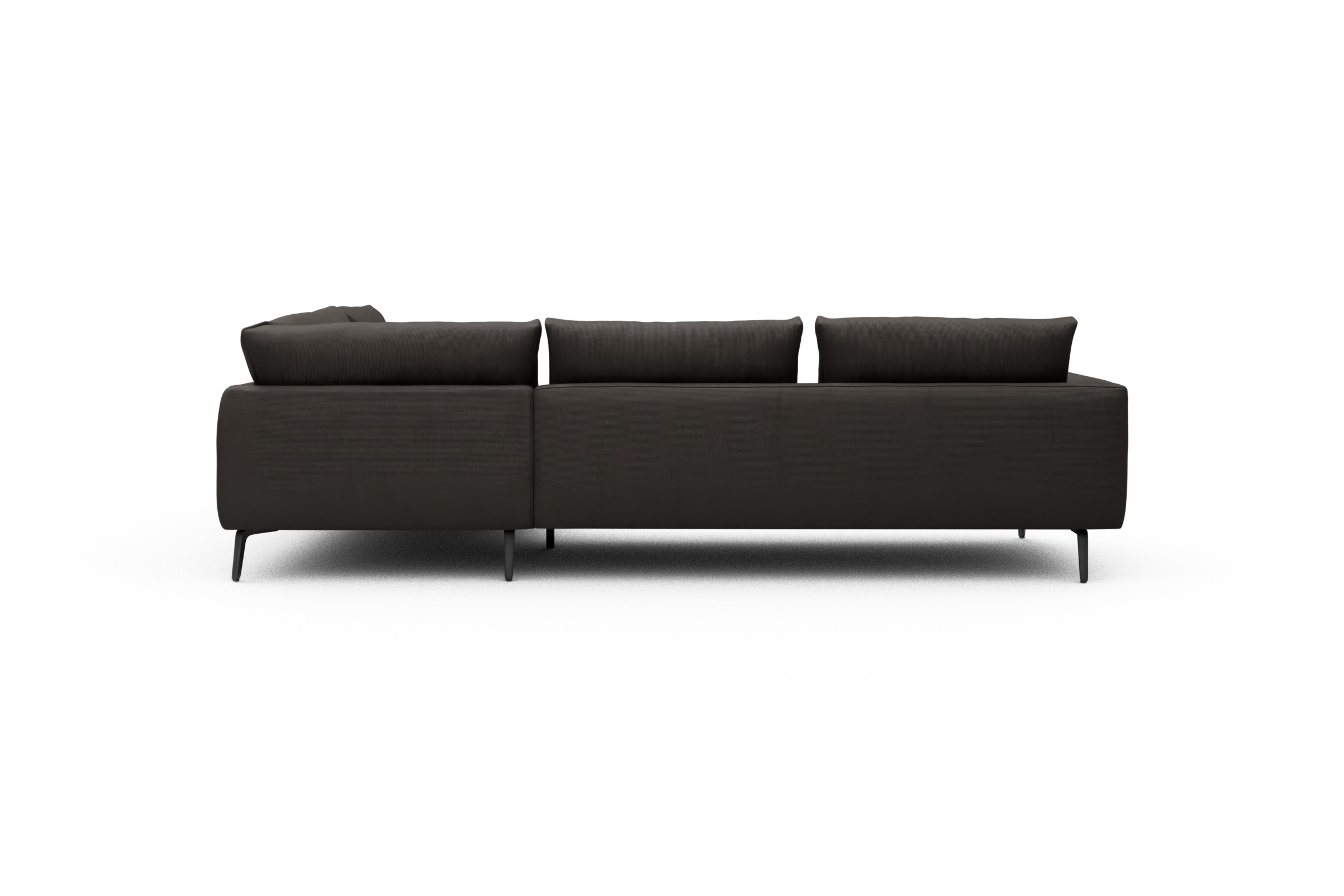 Ecksofa Karl Relax-Ecke rechts mit 2,5-Sitzer Cordufine-Taupe