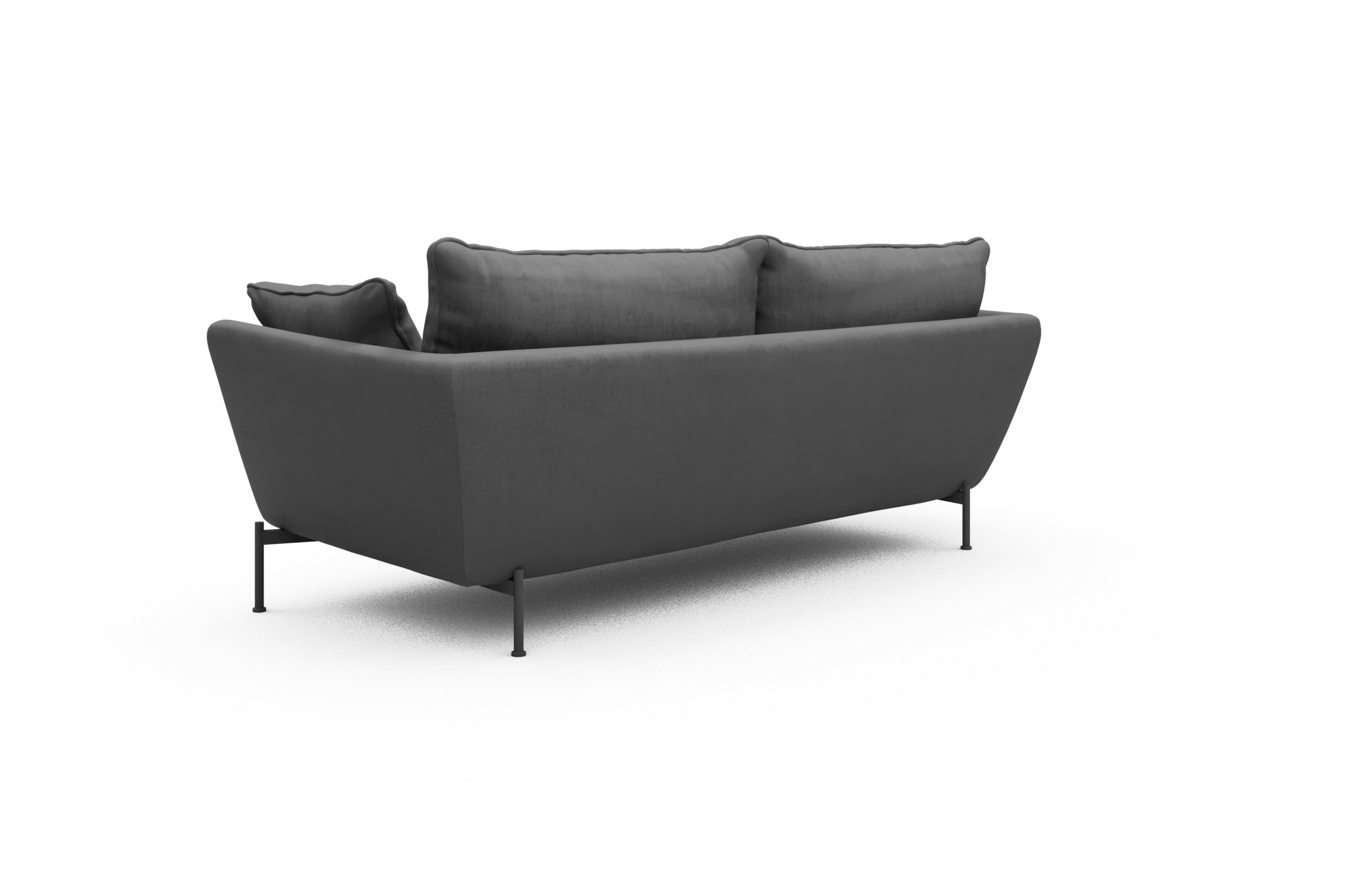 Sofa Anton PREMIUM 3-Sitzer Cordufine-Grey