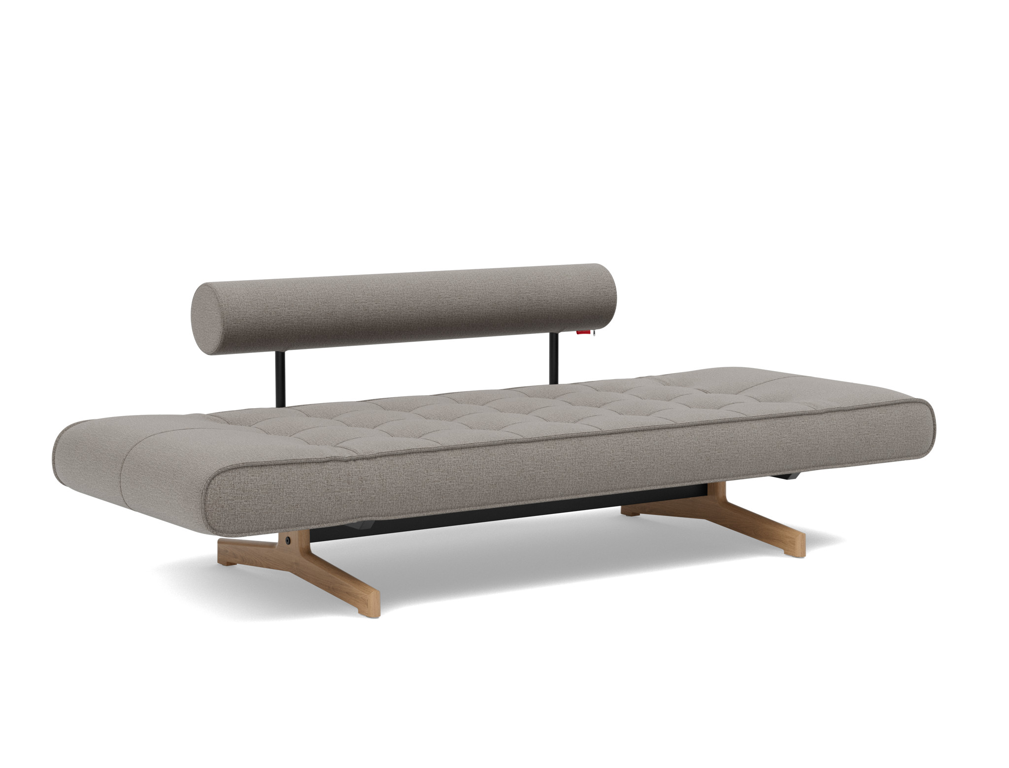Tagesbett Ghia Flachgewebe Mixed Dance 521-Grey Beine Eiche