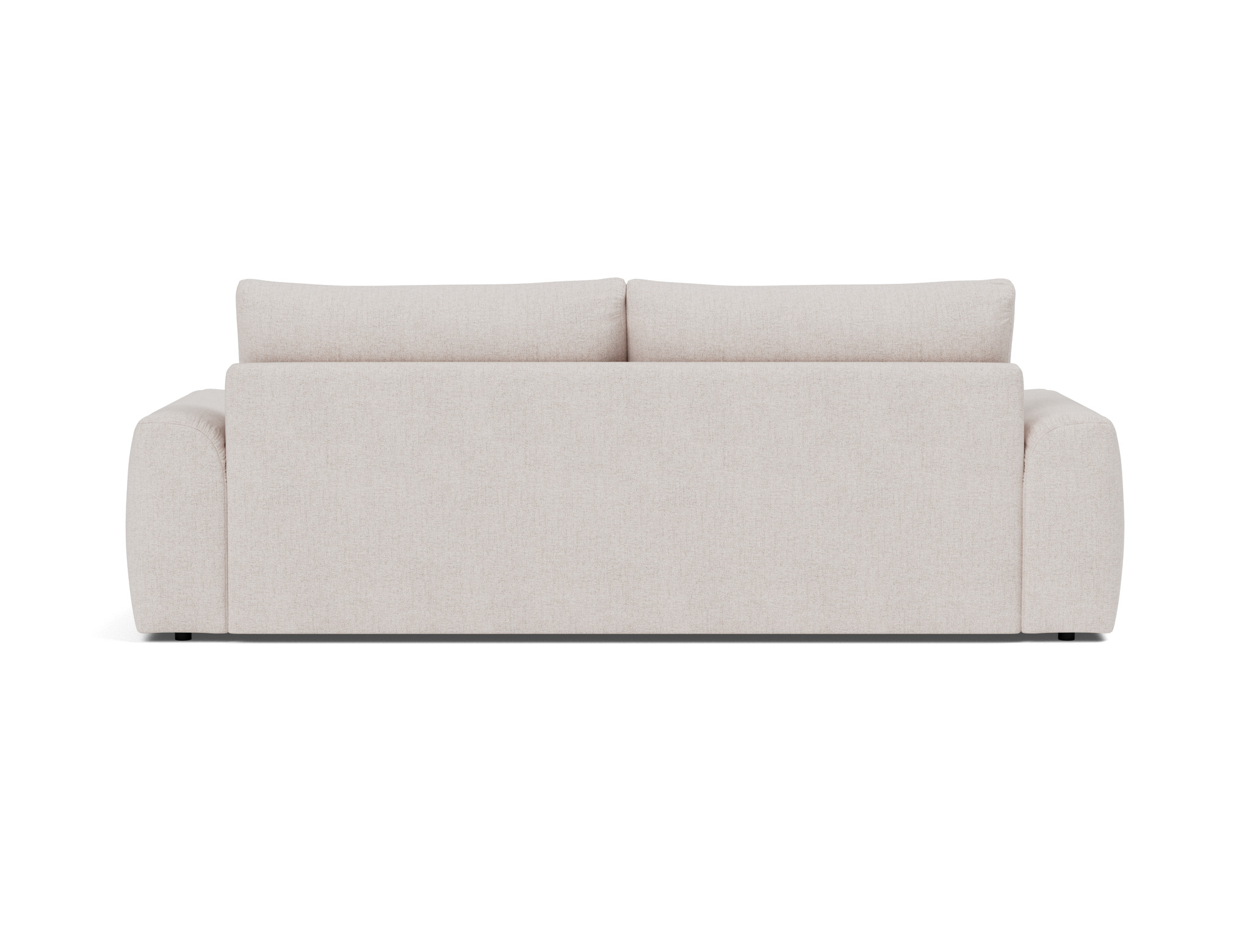 Schlafsofa Norum mit Chunky-Armlehnen Strukturierter Stoff Weda 300-Weda-Sand