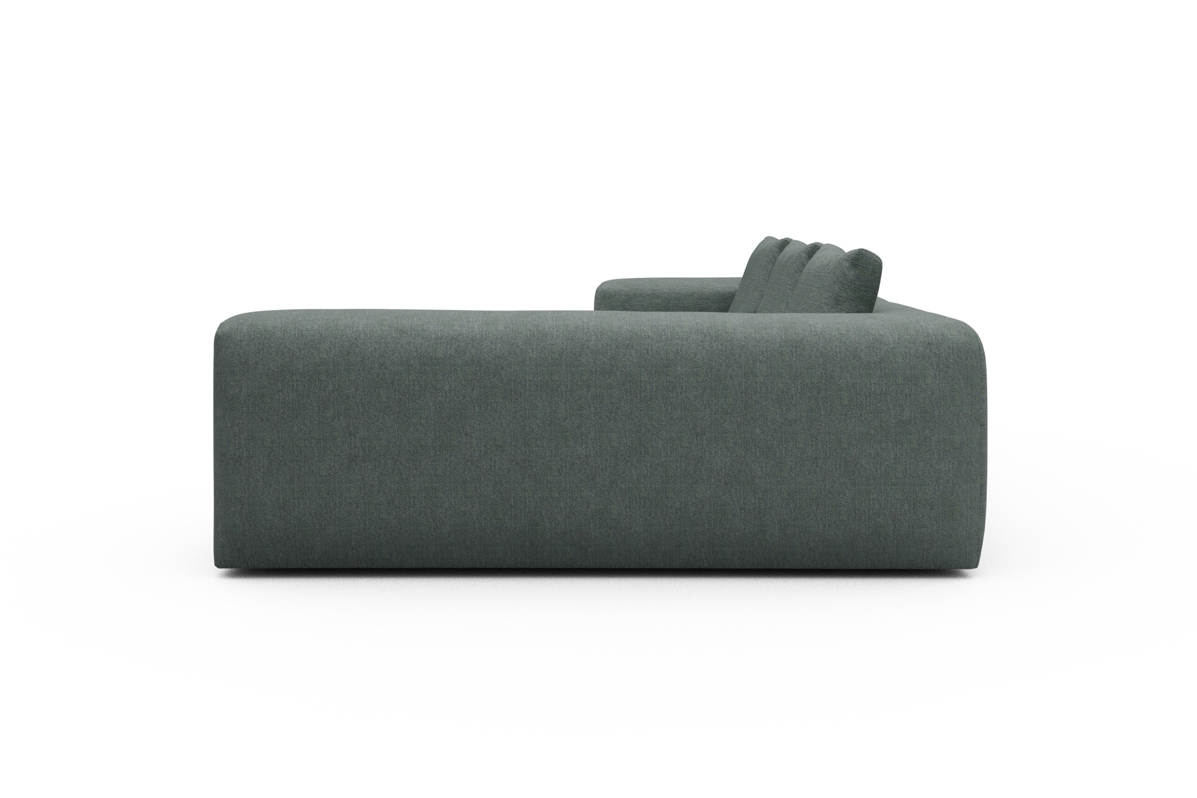 Ecksofa Fred 2x 2,5-Sitzer rechts offen Carreno-Ice-Blue