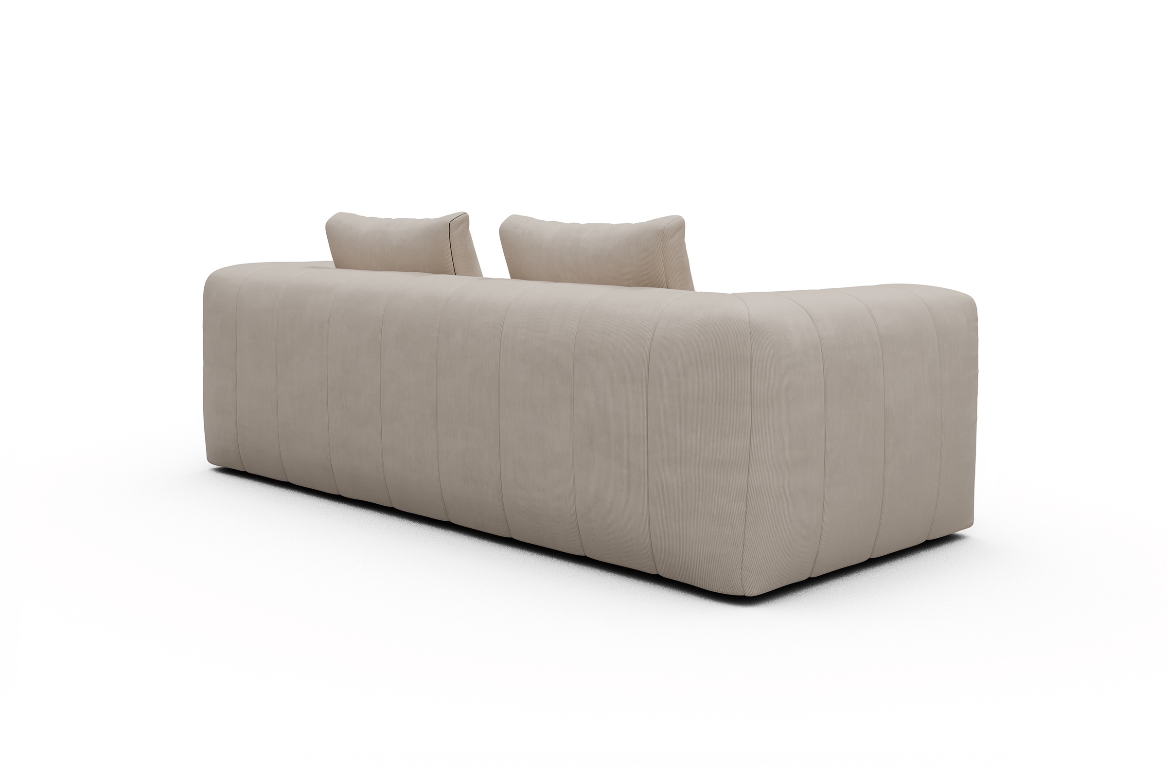 Sofa Hugo 3-Sitzer Cordufine-Off-White