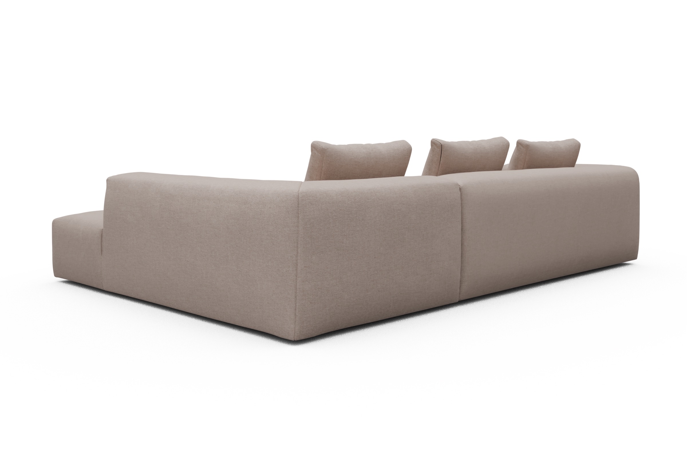 Ecksofa Fred Relax-Ecke rechts mit 2,5-Sitzer Weda-Sand