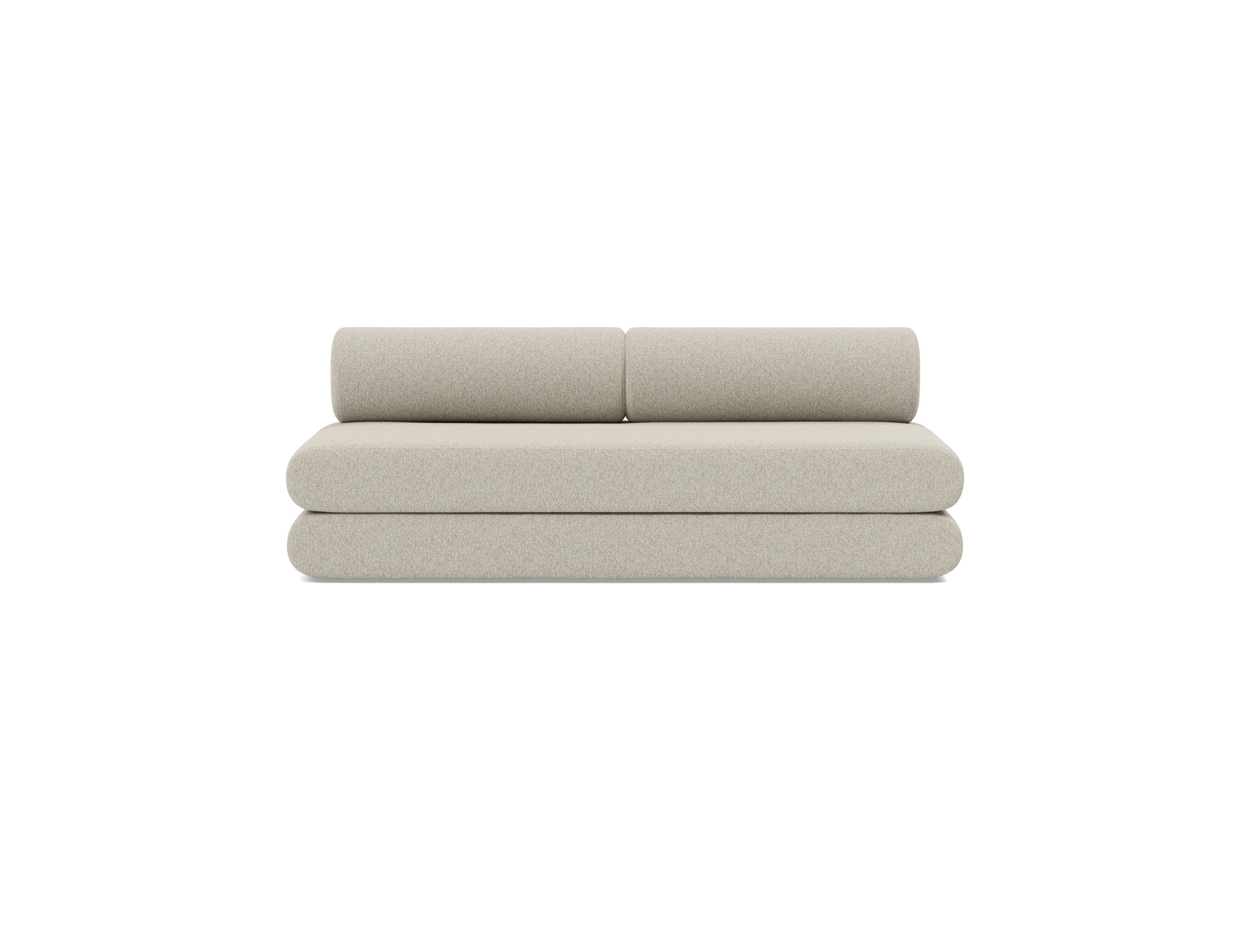 Tagesbett Circlus mit Rückenrollen Boucle Skandi 539-Beige