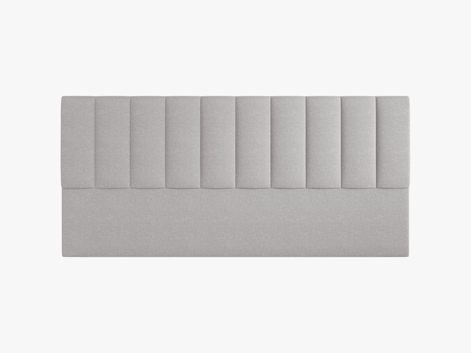 Micadoni Marl Samtiger Kopfteil 140 cm (H 95 cm) Chenille Eden Hellgrau 200x95