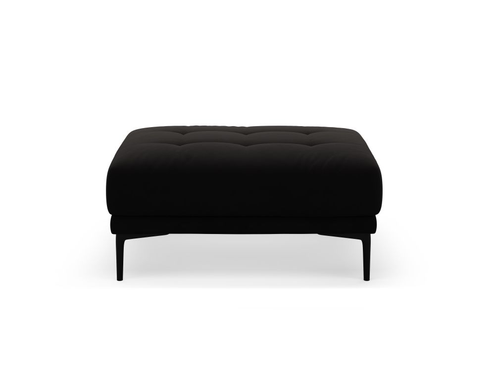 Cosmopolitan Design Pouf Lazio große Version Samt Salvador Schwarz