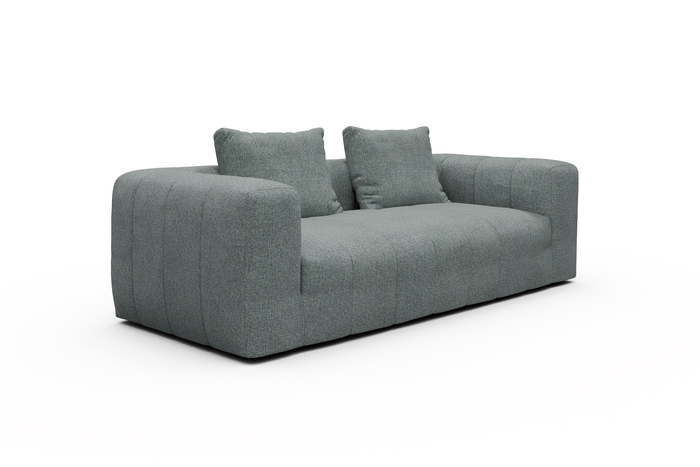 Sofa Hugo 3-Sitzer Casone-Light-Mixed-Green