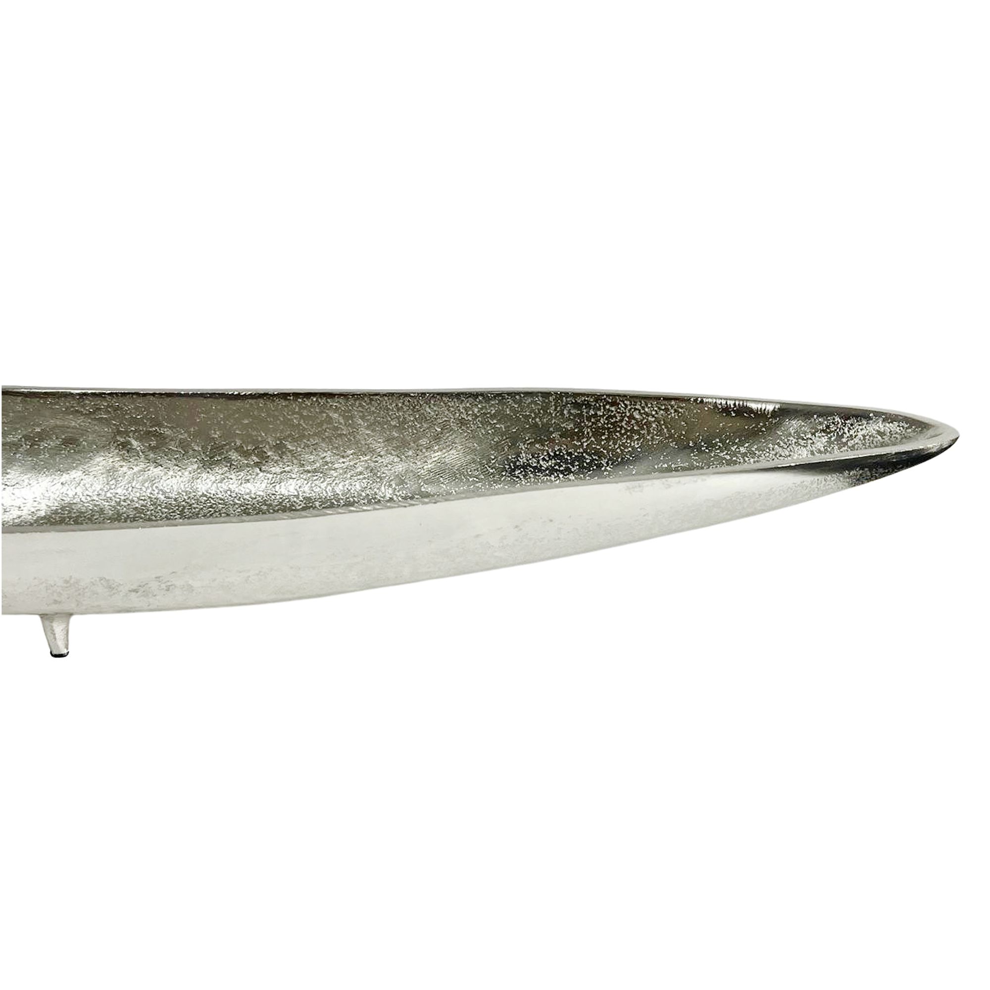 Dekoschale Skjeberg Aluminium Silber 60 cm