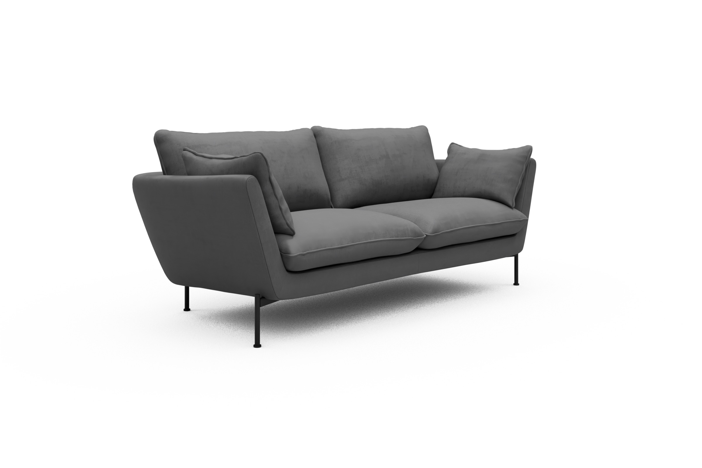 Sofa Anton 2-Sitzer Cordufine-Grey