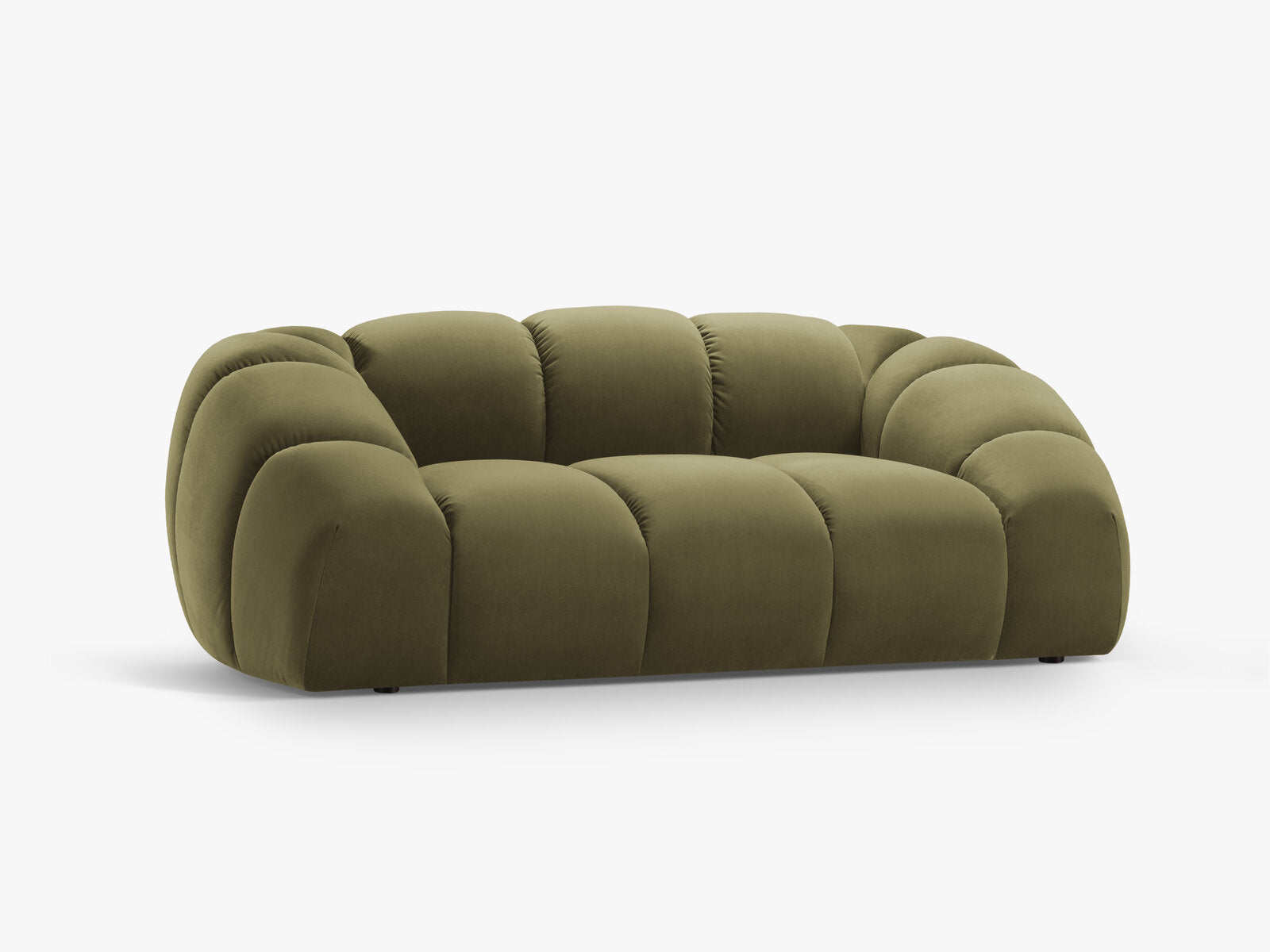 Micadoni Sofa Diana 2-Sitzer Samt Grün